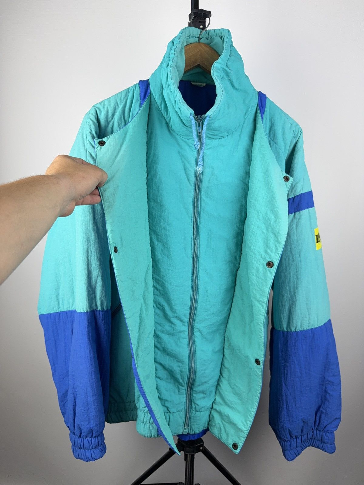 Other Vntg 90s Cospo SC LYSS Renault Ski Jacket Colorblock Puffer Size US M / EU 48-50 / 2 - 2 Thumbnail