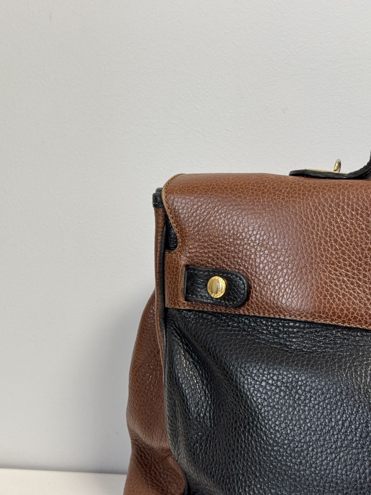 Other REDWALL Bag Foldover Envelope Brown Canvas Leather Cachemire Size ONE SIZE - 11 Thumbnail