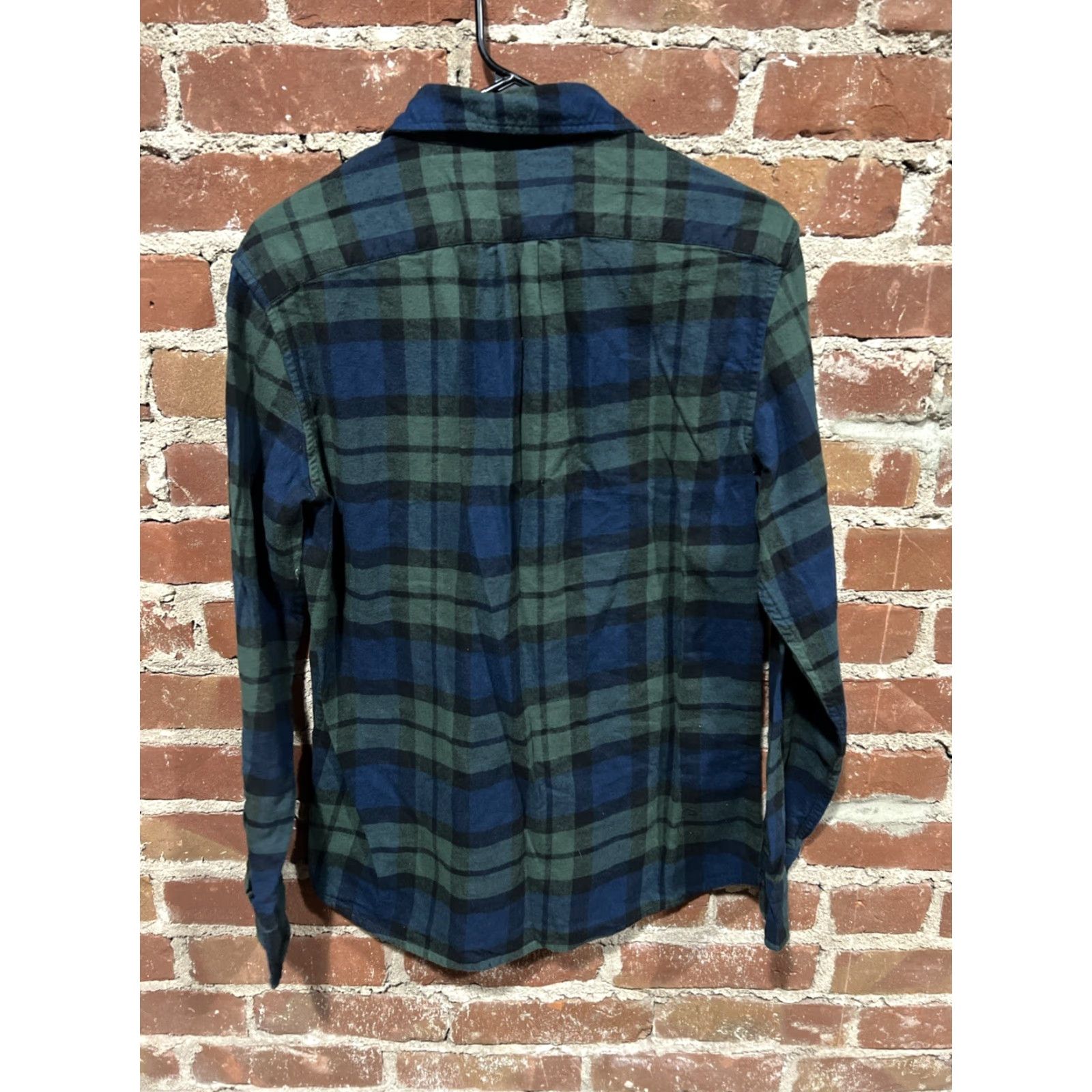 J.Crew J.CREW Shirt Mens M Button-Down Long Sleeve Slim Fit Blue Green Plaid Cotton Size US M / EU 48-50 / 2 - 3 Thumbnail