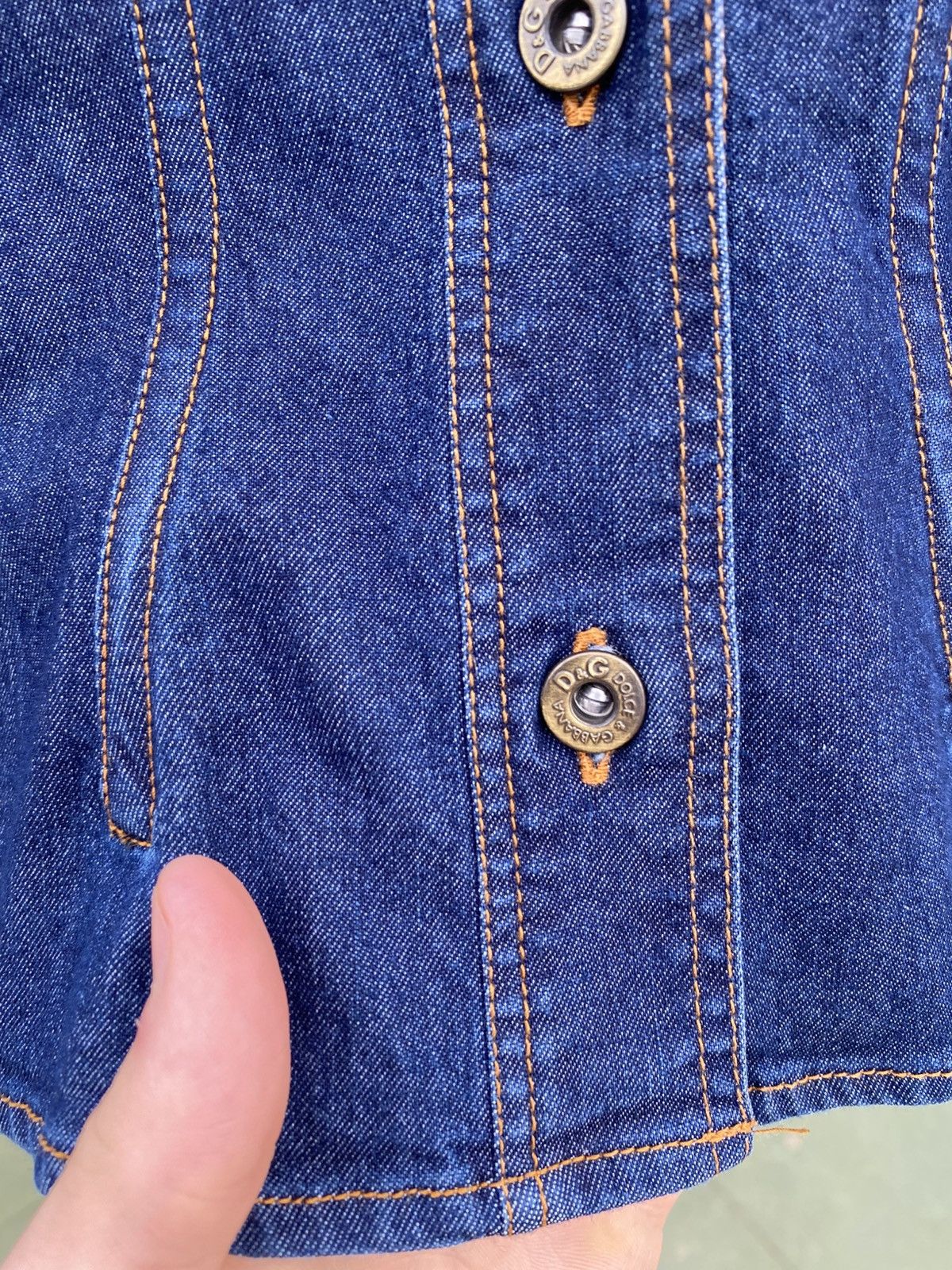 Dolce & Gabbana × Vintage Vintage D&G Women’s Denim Jacket Made in Italy Rare XS-S Size XS / US 0-2 / IT 36-38 - 8 Thumbnail