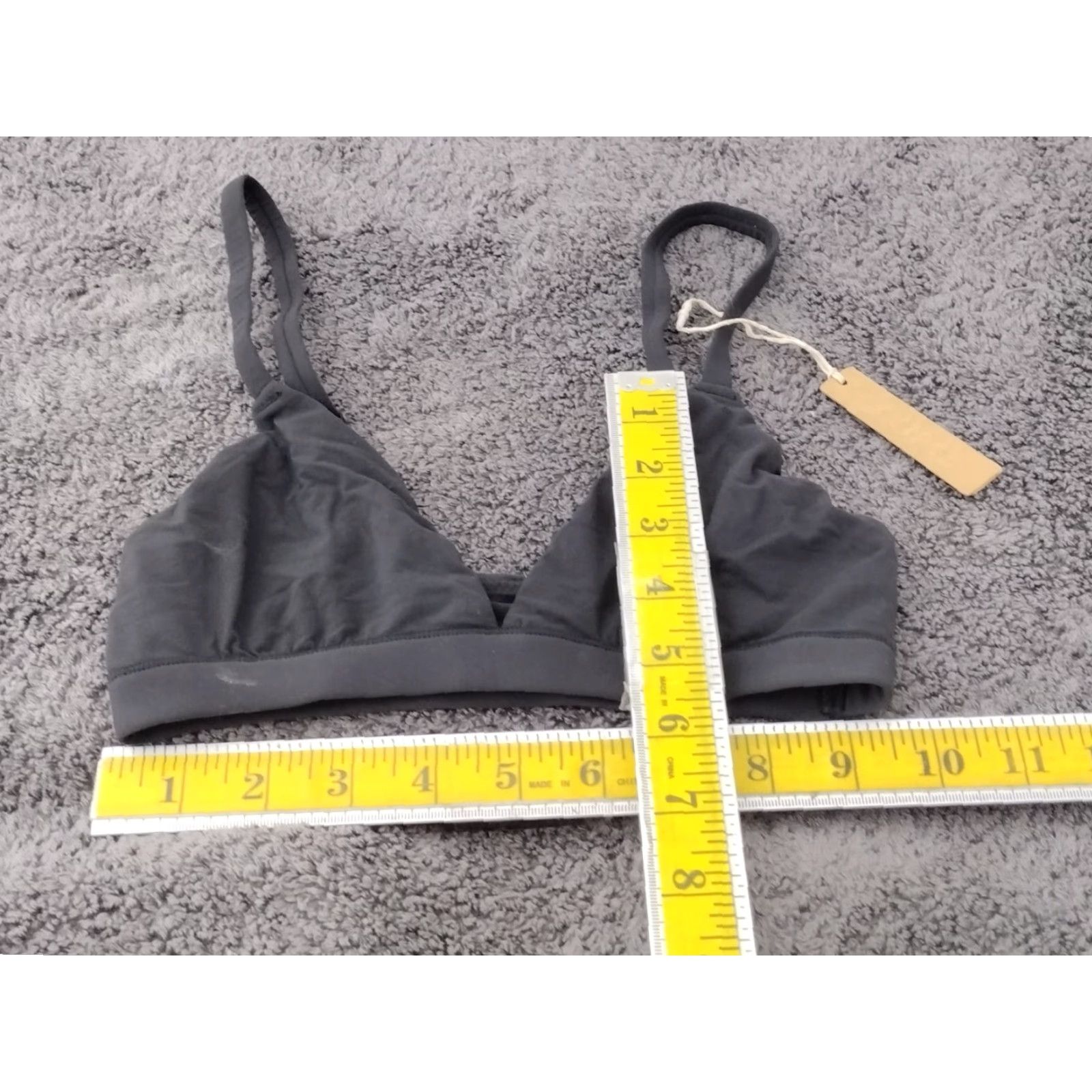 SKIMS SKIMS Bra Women's Fits Everybody Triangle Bralette Onyx XXS BR-TRI-2024 Size ONE SIZE - 4 Thumbnail