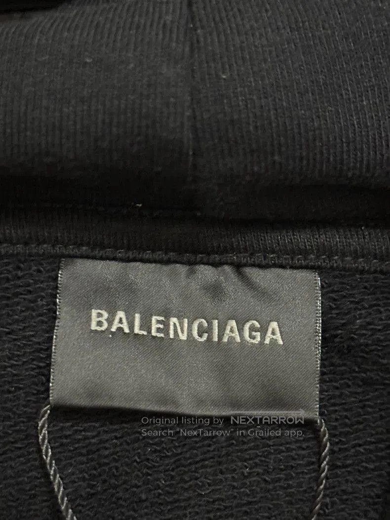 Balenciaga Balenciaga Black Hoodie Graffiti Logo. Size US XS / EU 42 / 0 - 3 Thumbnail