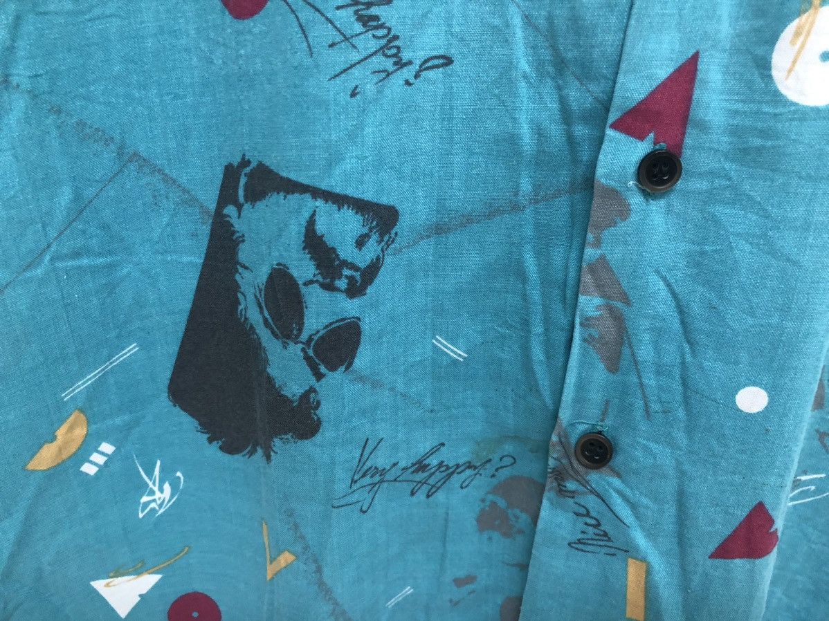 Japanese Brand × Vintage POP 🔥 OFF ROAD PARTY GRAPHIC RAYON OPEN COLLAR SHIRT Size US L / EU 52-54 / 3 - 7 Thumbnail