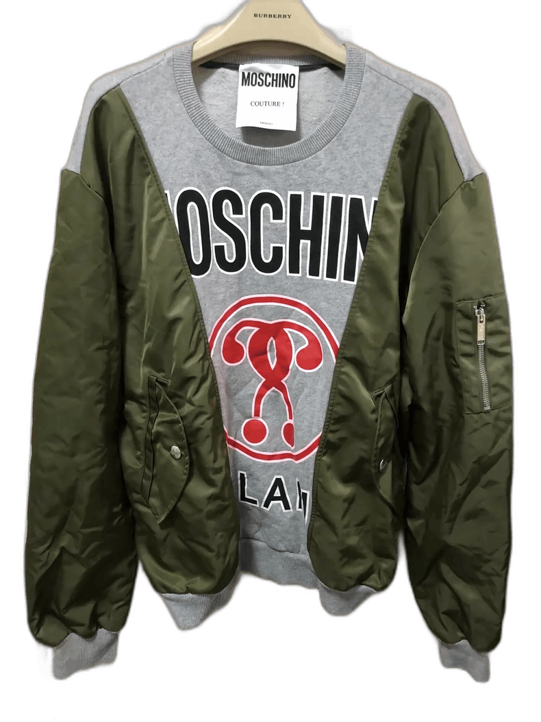 Moschino Moschino Color Block Sweatshirt with Logo Size US M / EU 48-50 / 2 - 1 Thumbnail