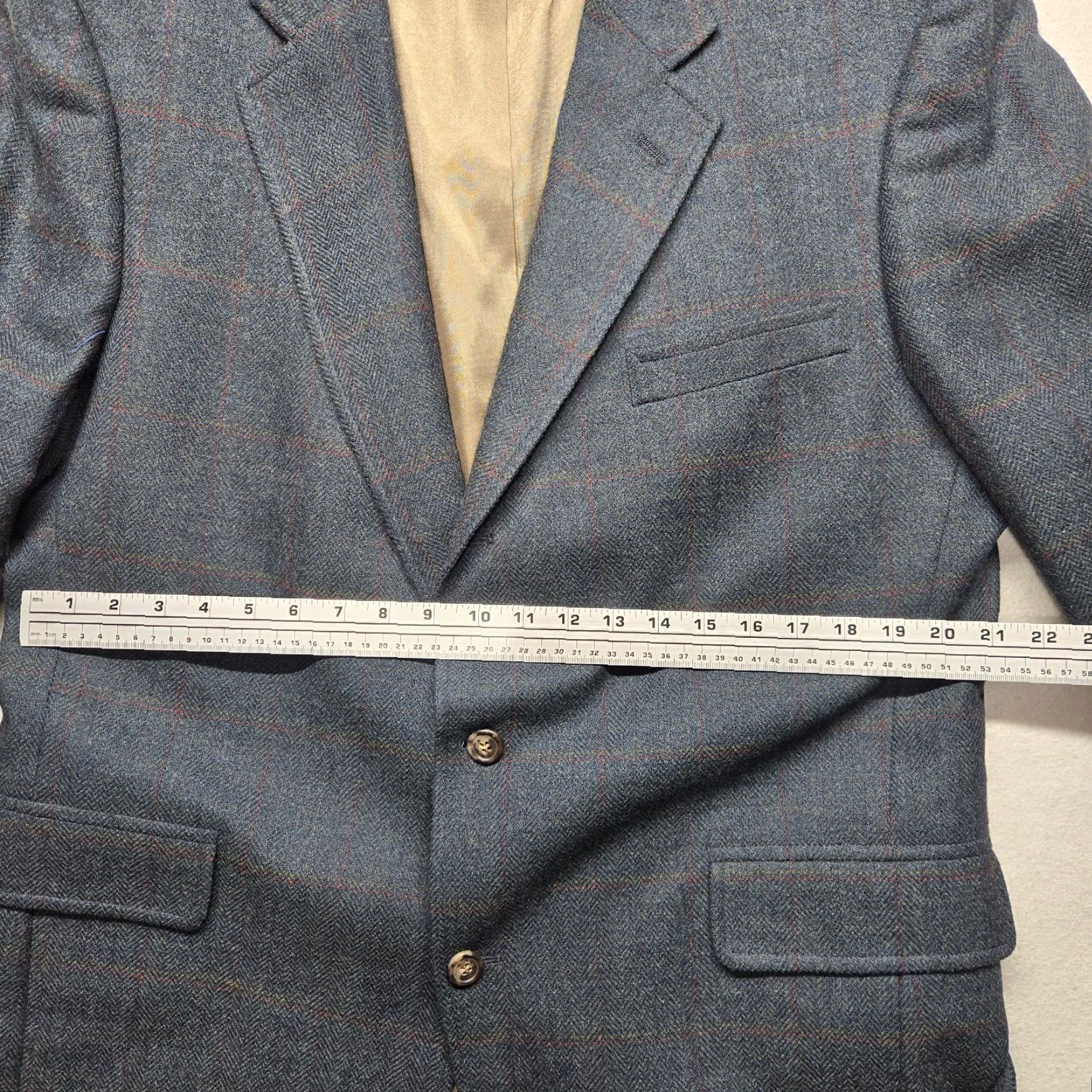 Jos. A. Bank Jos. A. Bank Blazer / Suit Jacket Gray Long 42L Men’s Tweed Button Closure Size 42R - 7 Thumbnail