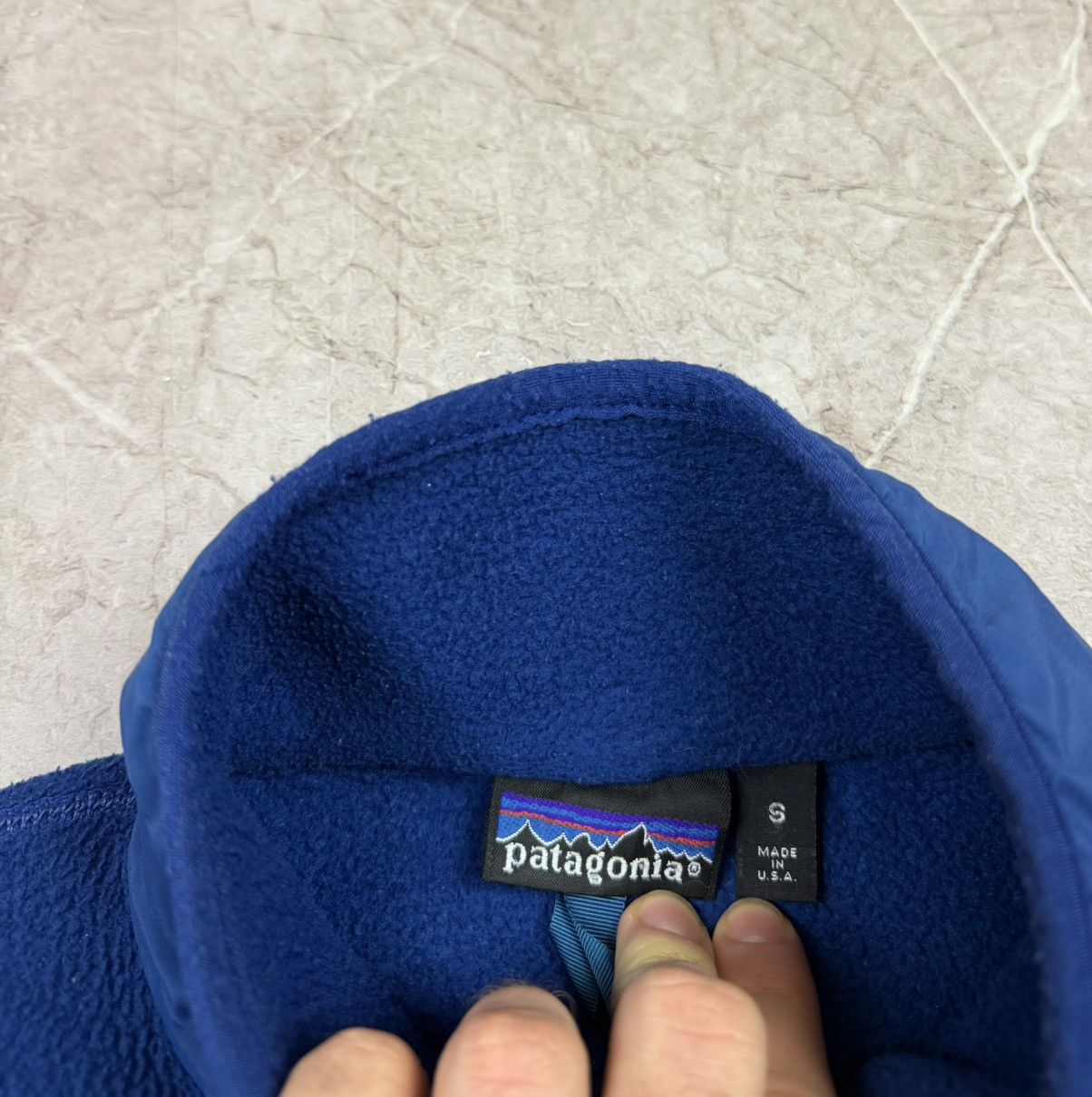 Patagonia Vintage 90s Patagonia Fleece Blue Made in USA Small Size US S / EU 44-46 / 1 - 7 Thumbnail