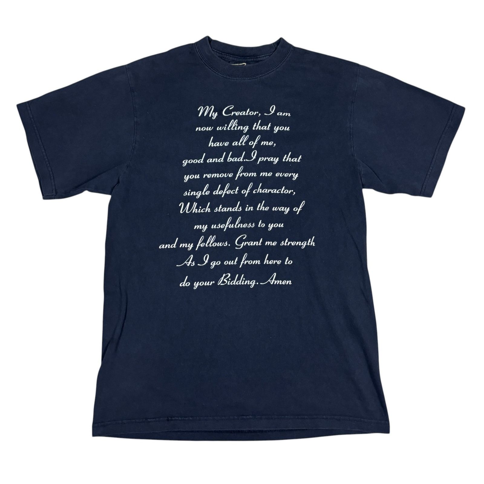 Vintage vintage 90s Jesus Prayer Christian tshirt large Gold Series Size US L / EU 52-54 / 3 - 1 Thumbnail