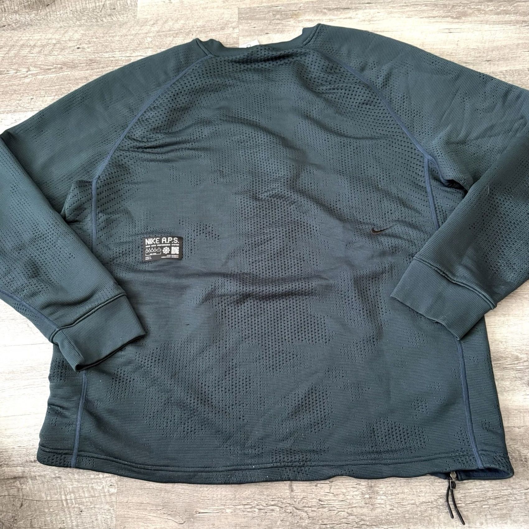 Nike NIKE ADV A.P.S. AXIS Therma-Fit Pullover Crewneck Mens XL Dark Teal DX1918-454 Size US XL / EU 56 / 4 - 4 Thumbnail