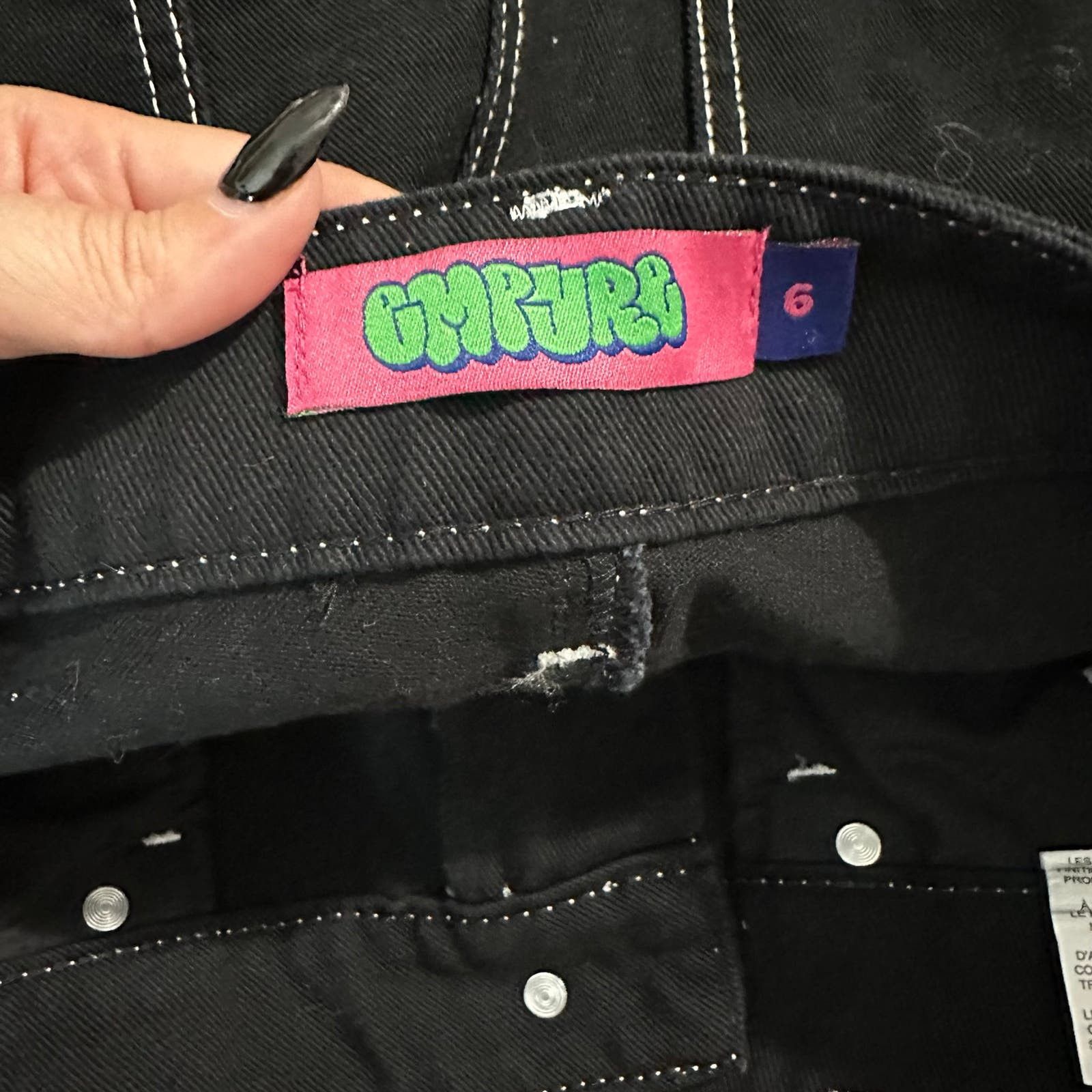 Empyre 5/9 Empyre Tori Black Carpenter Skate Pants Size 28" / US 6 / IT 42 - 9 Thumbnail