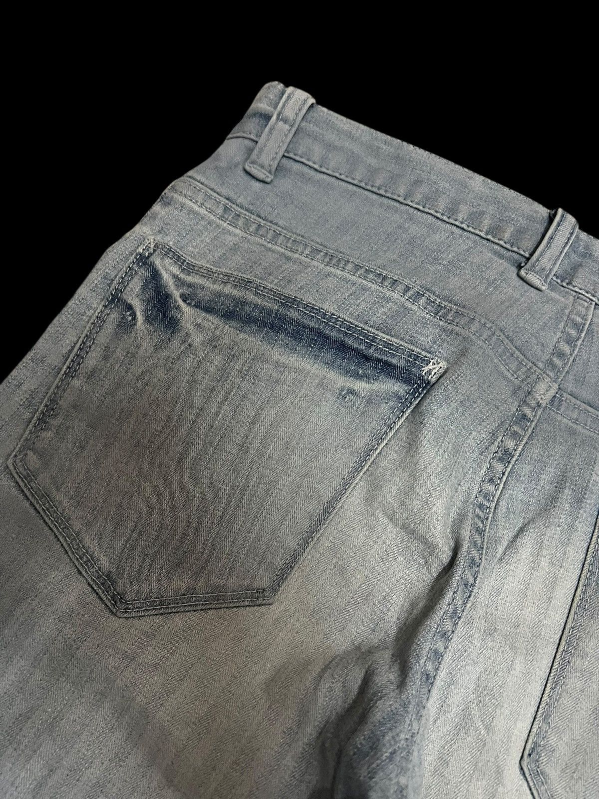 Japanese Brand Vintage Semantic Designs Hickory Distressed Jean Size US 31 - 15 Thumbnail