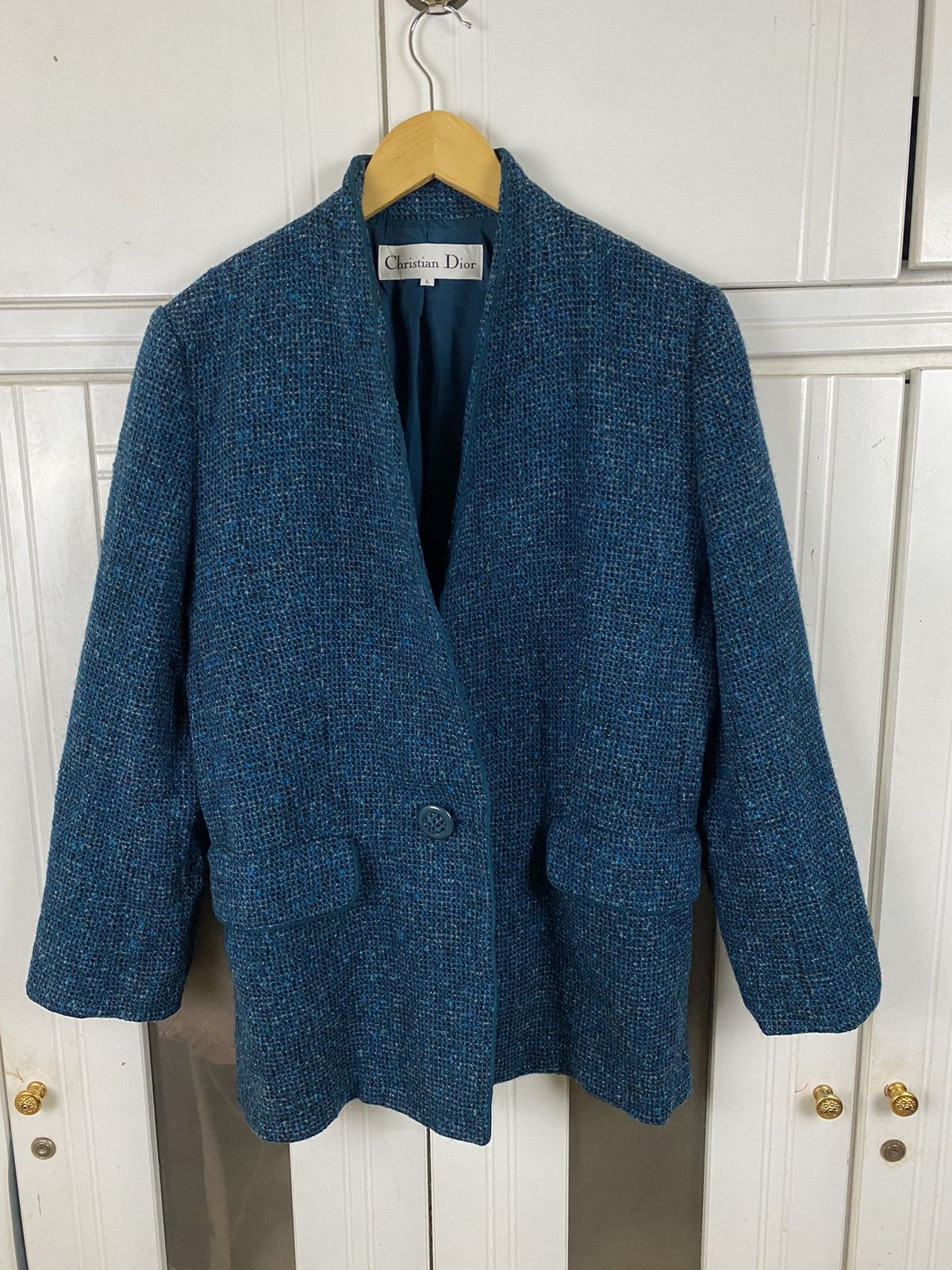 Christian Dior Monsieur × Vintage ✅️Vintage Christian Dior Wool Jacket Size L / US 10 / IT 46 - 4 Thumbnail