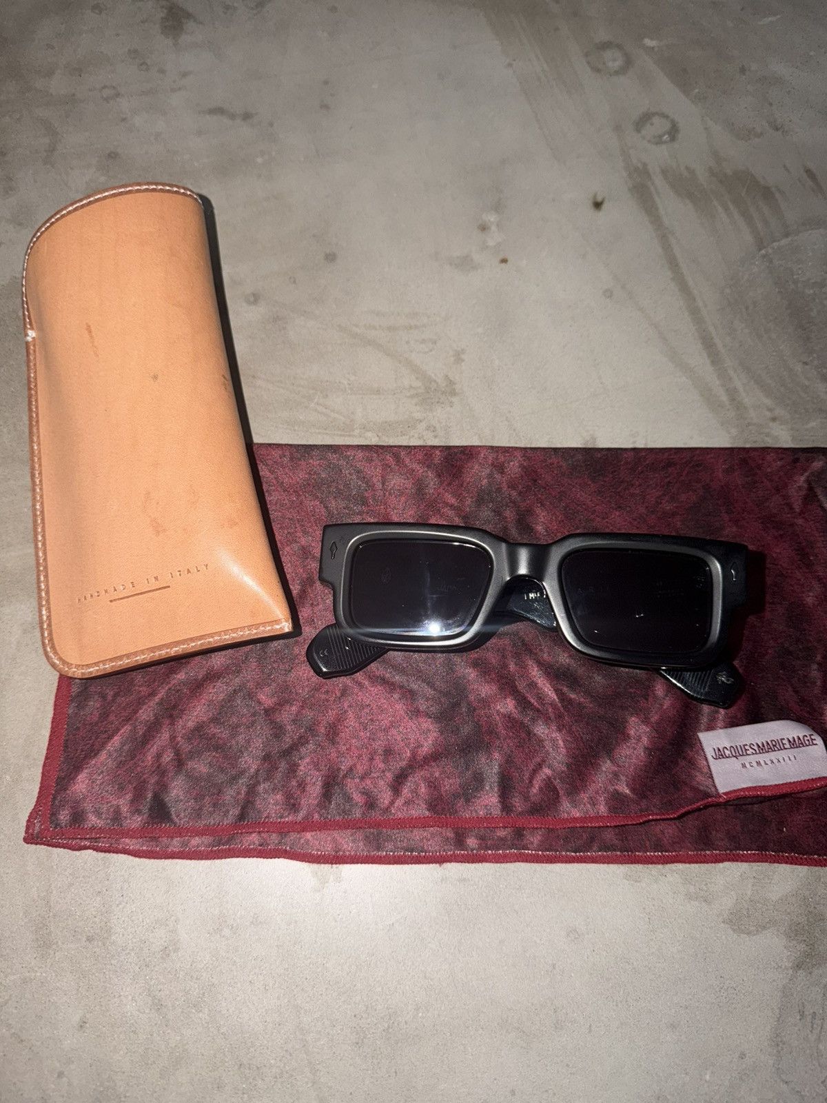 Jacques Marie Mage Jacques Marie Mage Ascari Black Sunglasses Size ONE SIZE - 3 Thumbnail
