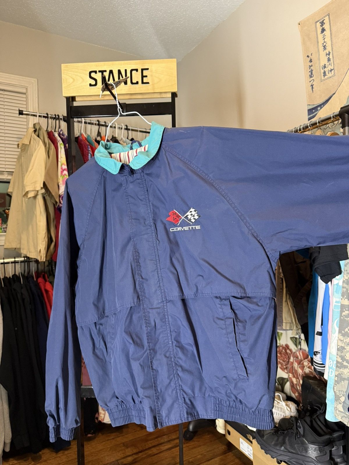Vintage Vintage 90’s Corvette Windbreaker Size US L / EU 52-54 / 3 - 4 Thumbnail