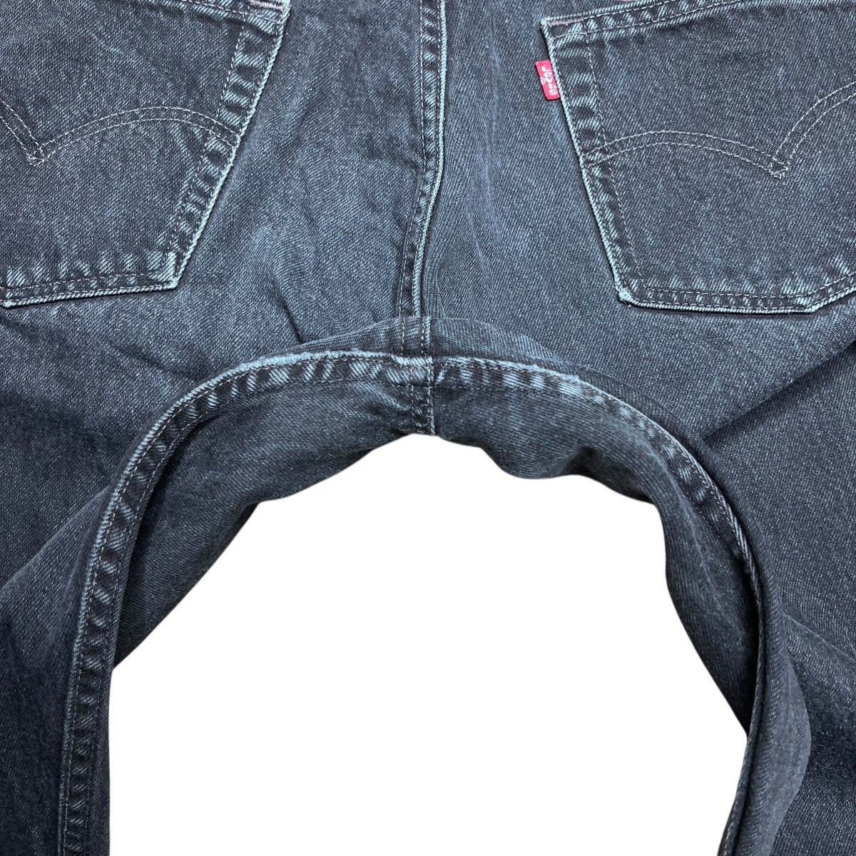 Levi's 1990s Levi’s 501 Button Fly Made In USA Black Denim Jeans Size US 35 - 14 Thumbnail