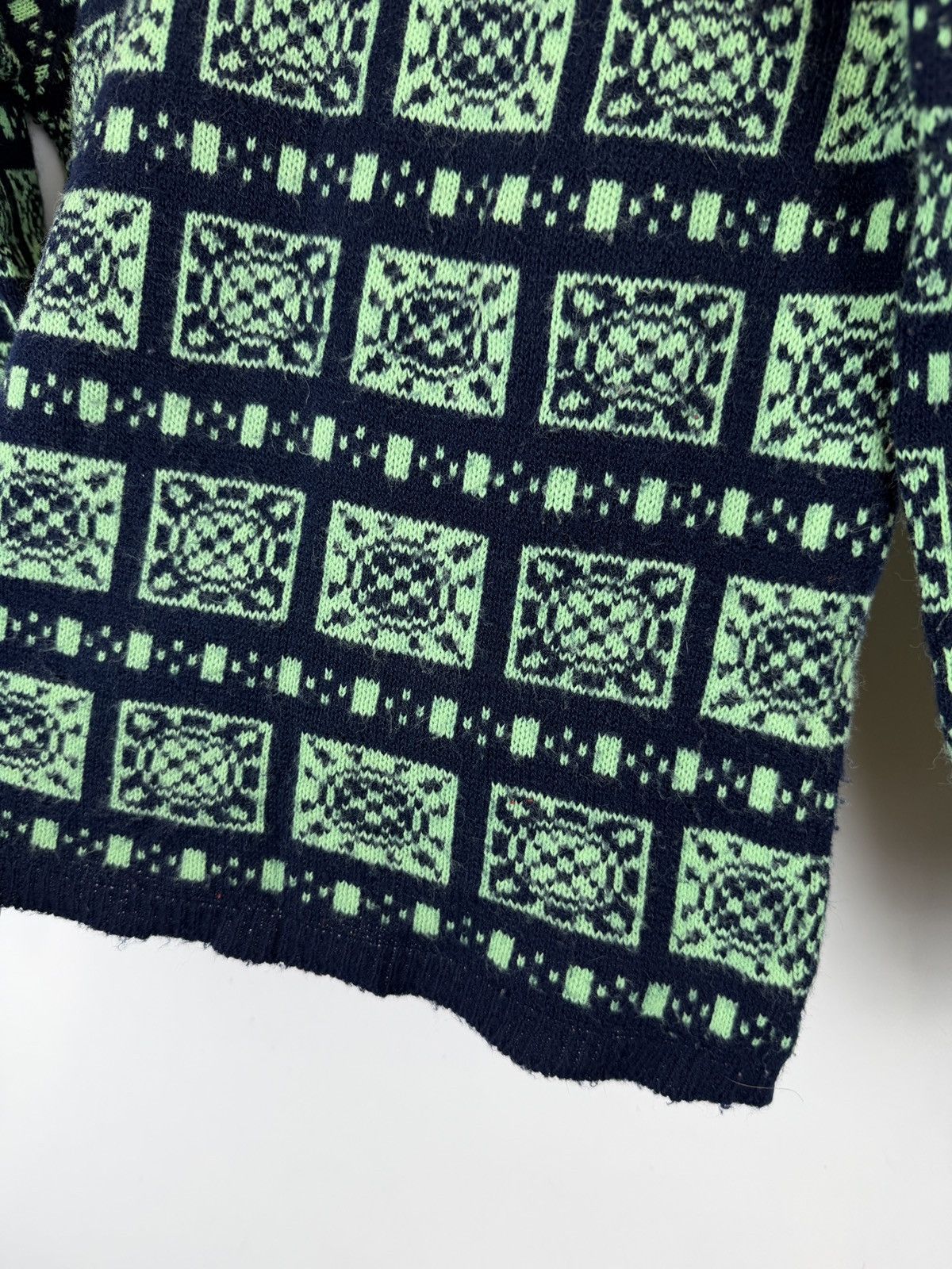 Vintage Vintage Bronte Geometric Knit Sweater Jumper Retro Grunge Size S / US 4 / IT 40 - 7 Thumbnail