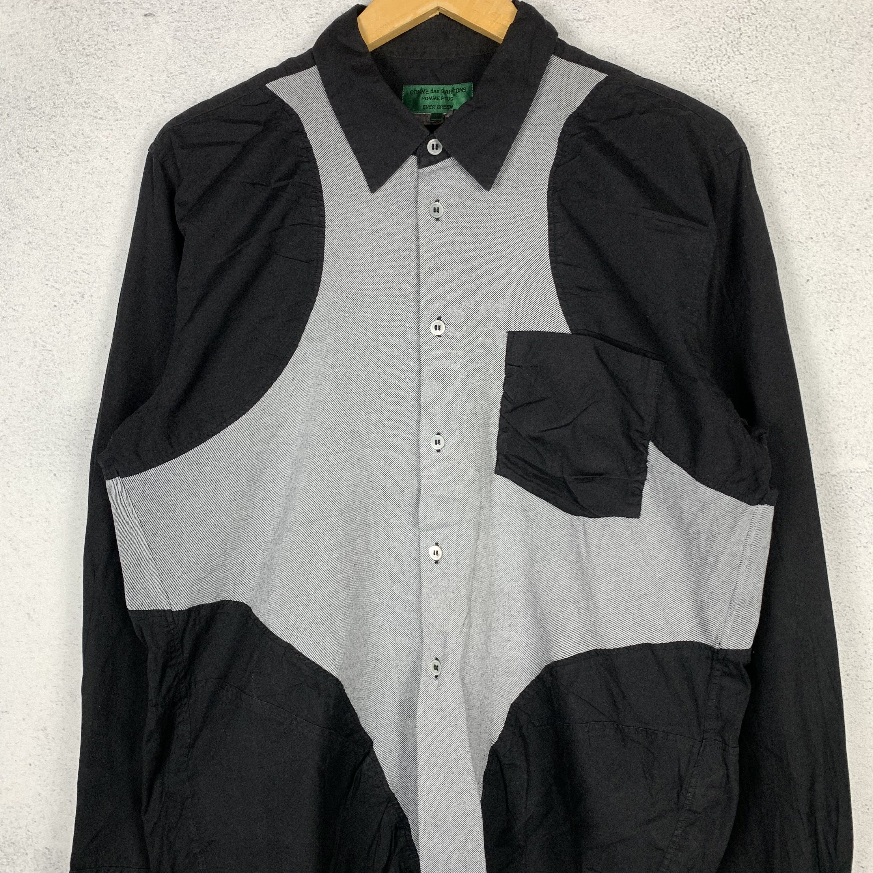 Comme des Garcons CDG Homme Deux Shirt Black Size US M / EU 48-50 / 2 - 2 Thumbnail