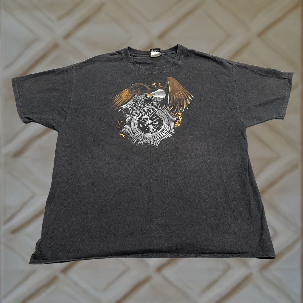 Harley Davidson Harley-Davidson Graphic T-Shirt Mens XL Black Crew Neck Short Sleeve Casual Tee Size US XL / EU 56 / 4 - 1 Thumbnail