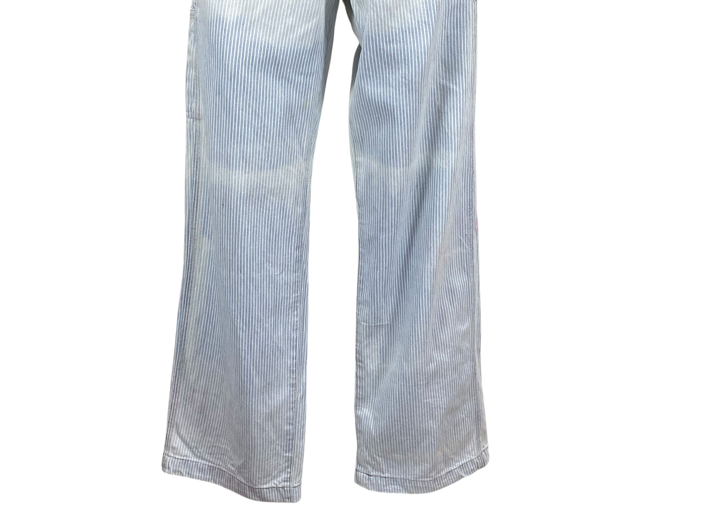 Japanese Brand Vale Carpenter Jeans Stripes Hickory Jeans Size US 30 / EU 46 - 4 Thumbnail