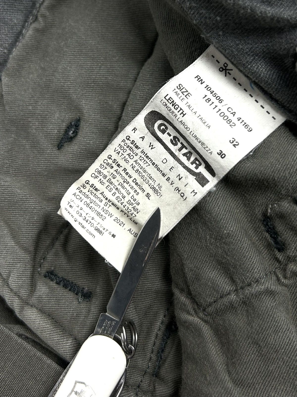 G-Star Vintage G-star Raw 3301 Cargo Pants Grey Japanese Y2K Size US 32 / EU 48 - 16 Thumbnail