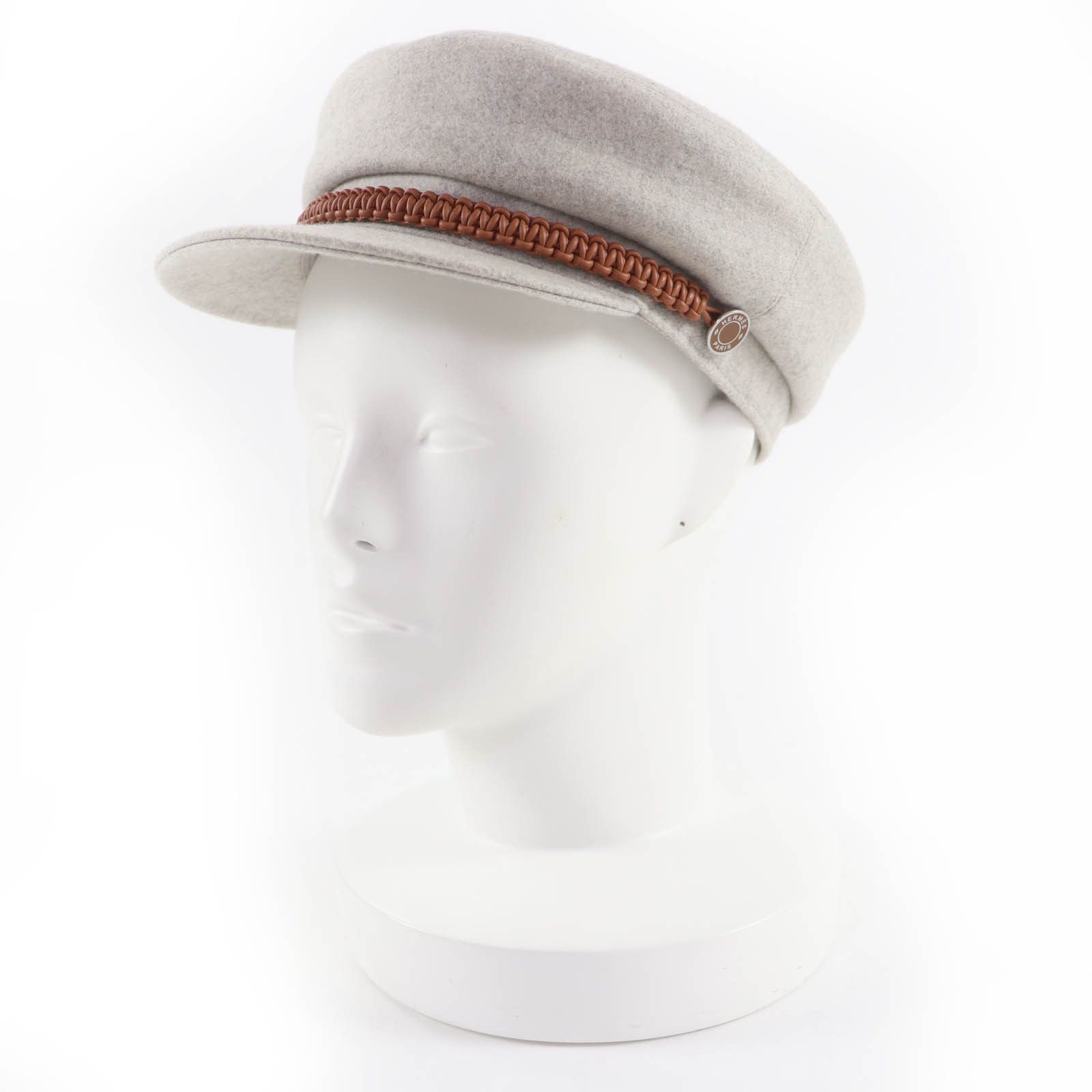 Hermes Hermes Hermès Casquette Deauville Serie Metal Cashmere Cap 57 Textile Hats DUTY FREE for USA Size ONE SIZE - 1 Thumbnail