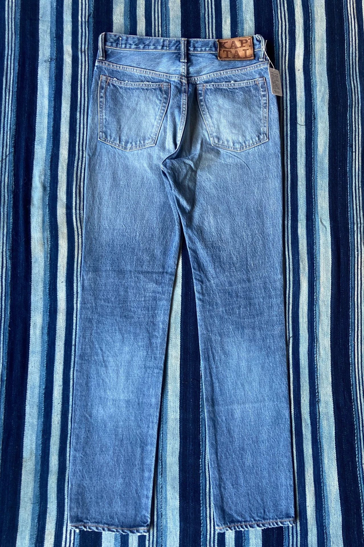 Kapital KAPITAL 14oz 5p monkey Cisco vintage wash jeans 32 Japan Size US 32 / EU 48 - 2 Thumbnail
