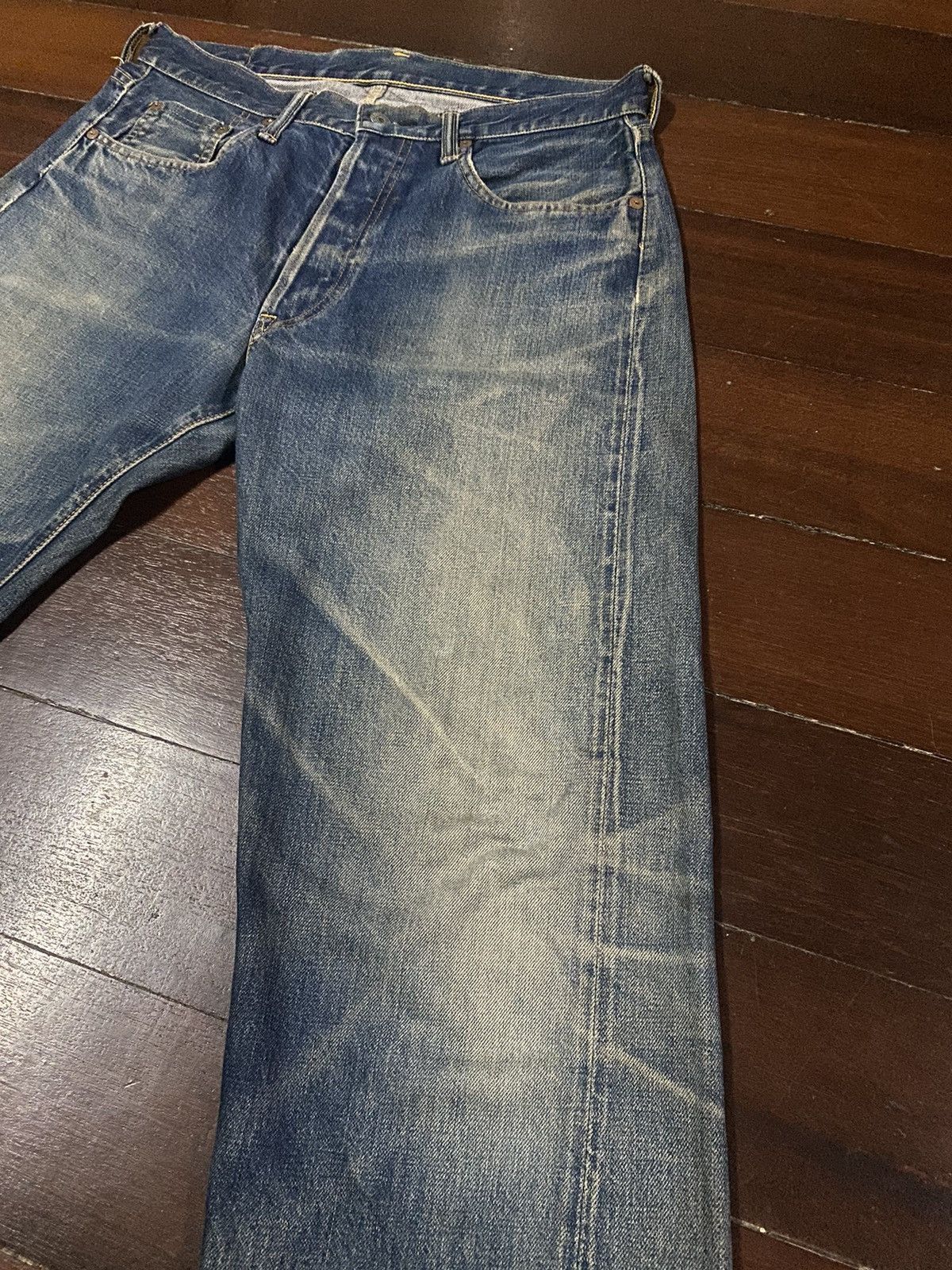 Japanese Brand VINTAGE Reworked Sewing Chop Overalls Selvedge rusty denim Size US 34 / EU 50 - 8 Thumbnail