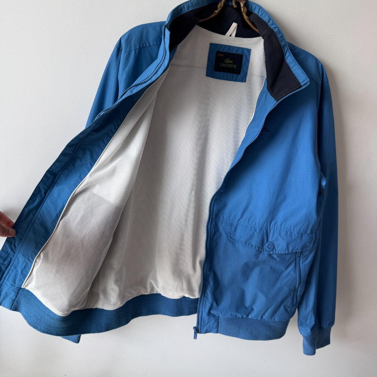 Lacoste Lacoste Vintage 00s Zip Jacket Blue Sample Metal Logo Size US L / EU 52-54 / 3 - 11 Thumbnail