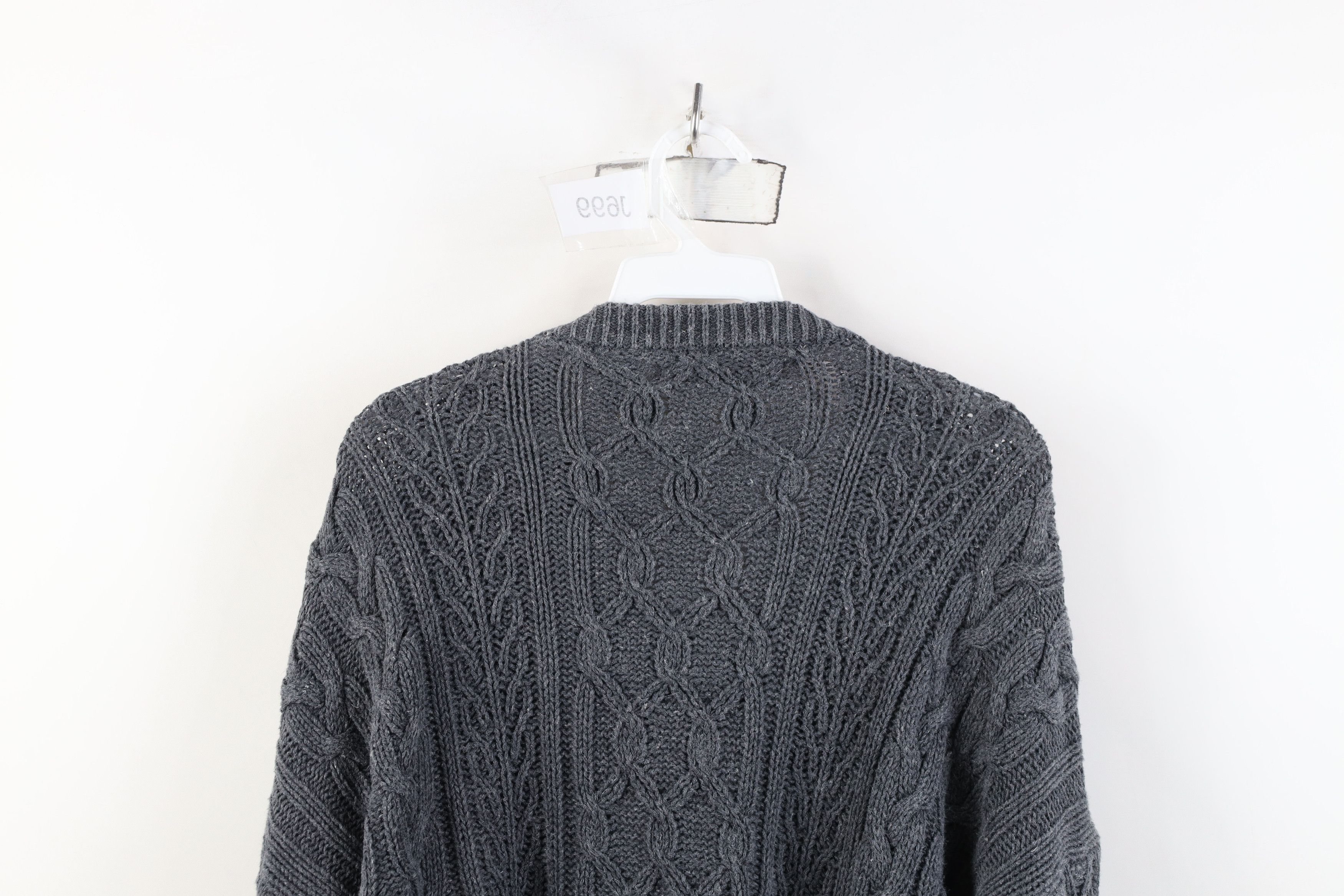 Vintage Vintage 90s Streetwear Fisherman Chunky Cable Knit Sweater Size US L / EU 52-54 / 3 - 12 Thumbnail