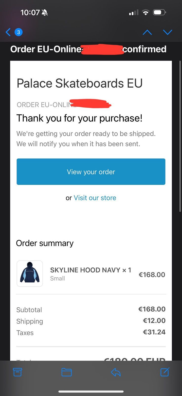 Palace PALACE SKYLINE HOODIE Size US S / EU 44-46 / 1 - 6 Thumbnail