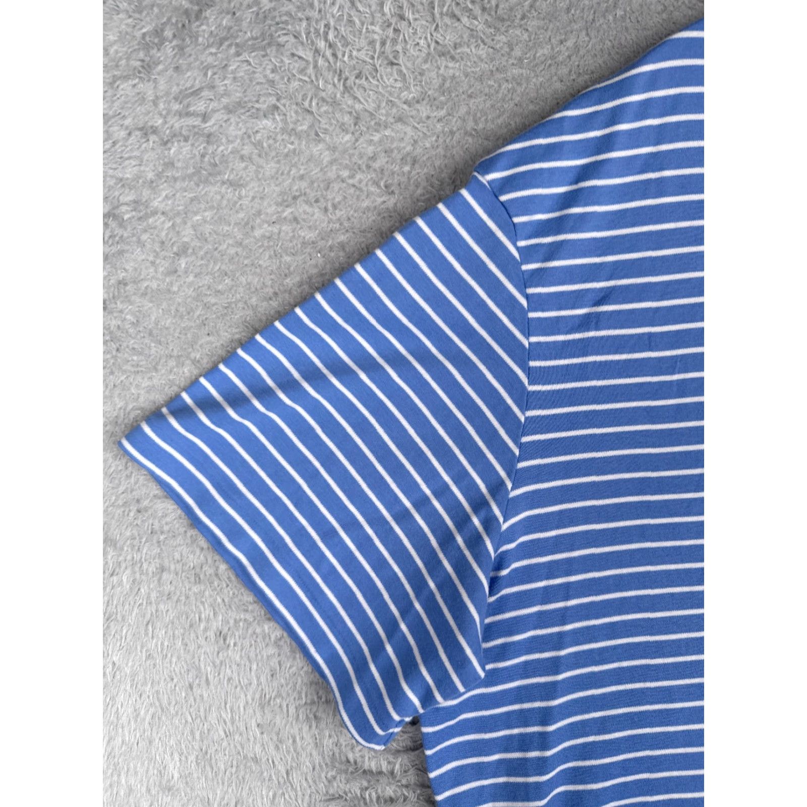 Ralph Lauren Polo Ralph Lauren Shirt Adult 2XL Blue White Stripe 100% Cotton Pony Size US XXL / EU 58 / 5 - 3 Thumbnail
