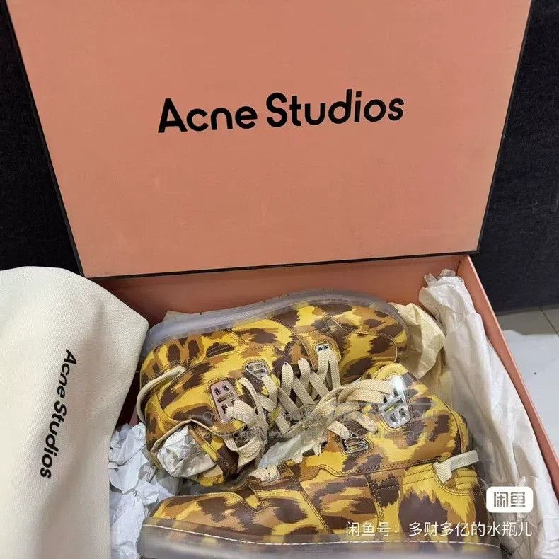 Acne Studios Acne Studios Leopard Print High-Top Casual Fashion Sneaker Size US 5.5 / EU 38 - 2 Thumbnail