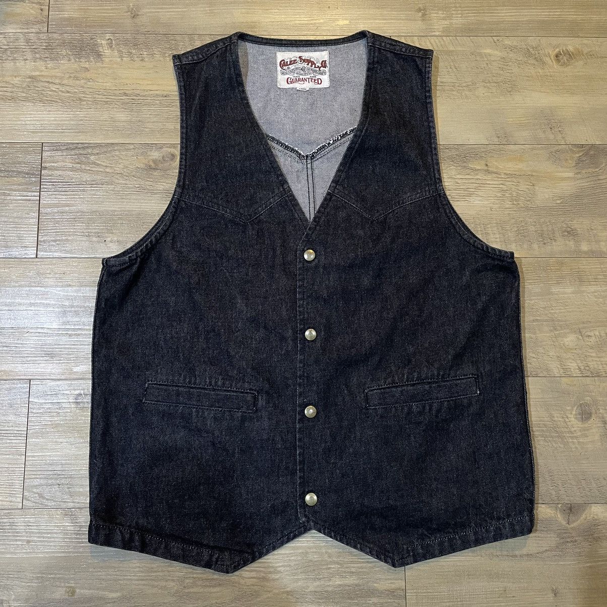 Japanese Brand The Calee supply co denim vest Size US L / EU 52-54 / 3 - 1 Thumbnail