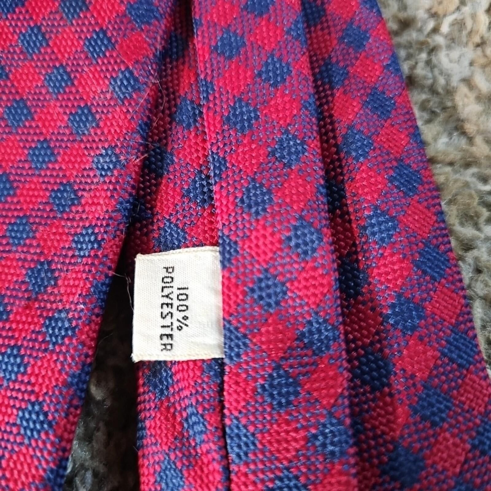 The Unbranded Brand neck tie for men Blue Red Plaid Size ONE SIZE - 2 Thumbnail