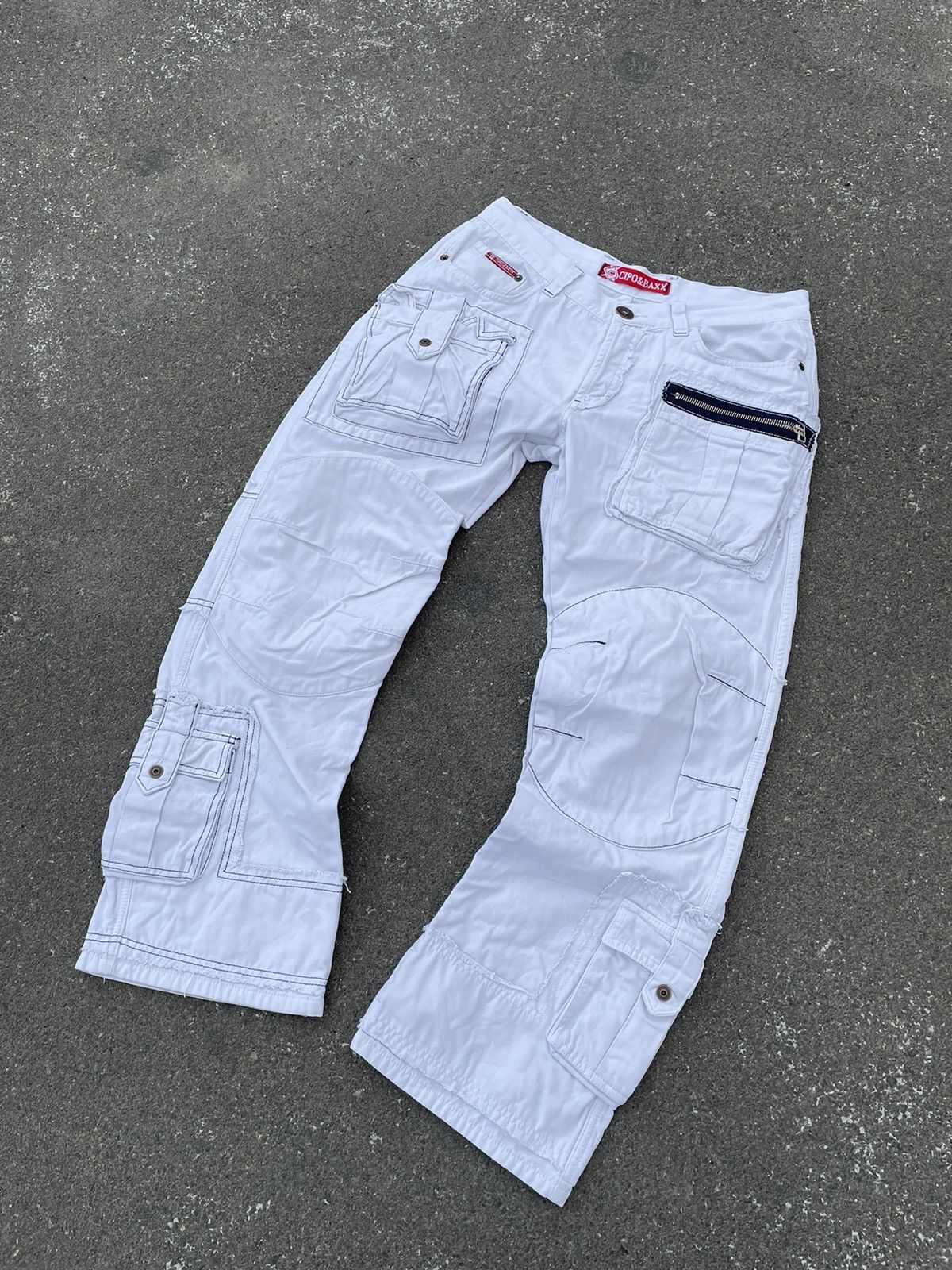 Japanese Brand × Vintage Vintage Cipo&Baxx pants double knee multi pocket Size US 34 / EU 50 - 3 Thumbnail