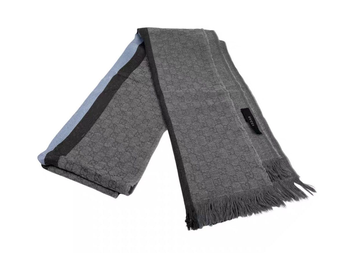 Gucci Gucci All-Over Print Stripe Cashmere Scarf Shawl J31 Size ONE SIZE - 1 Thumbnail