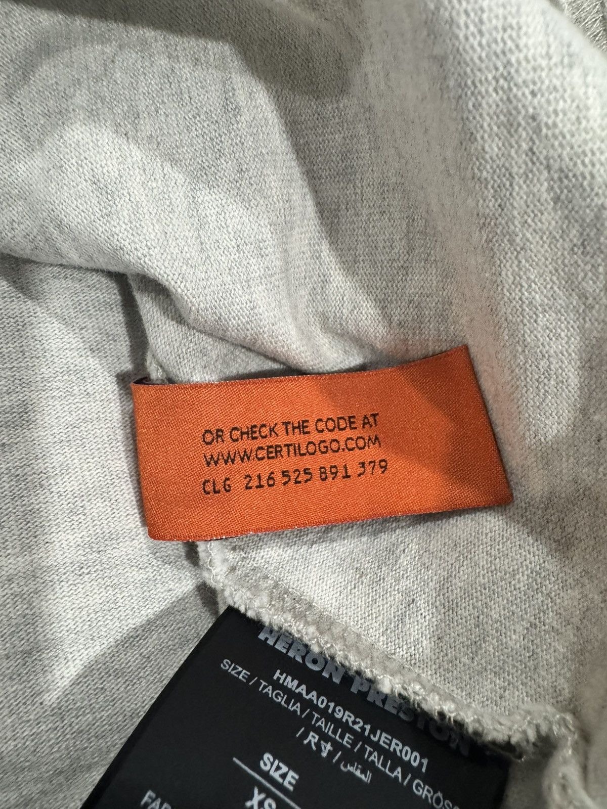 Heron Preston HERON PRESTON OVERSIZED T-SHIRT GREY XS Size US XS / EU 42 / 0 - 8 Thumbnail
