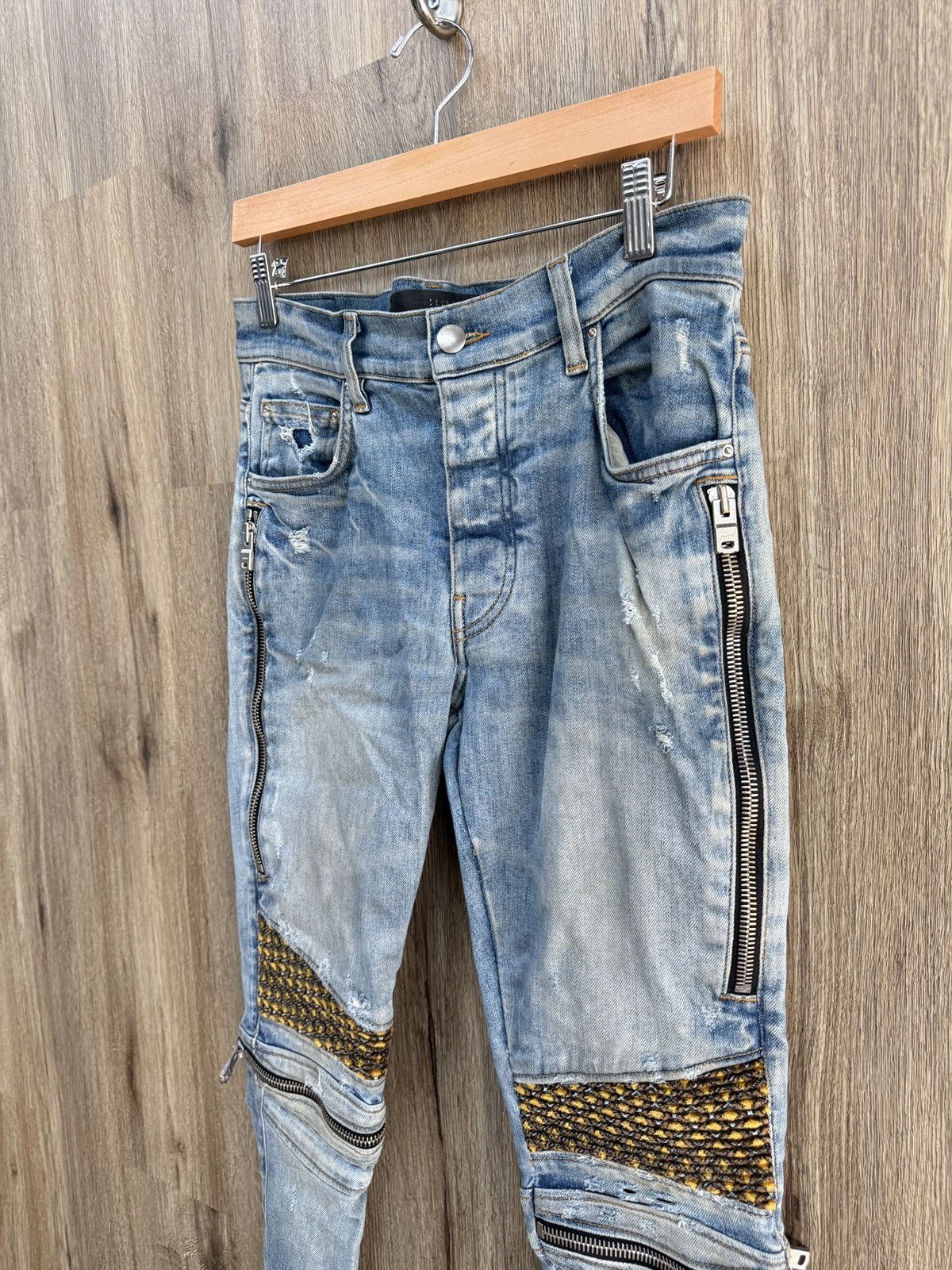 Amiri Amiri Blue MX2 Denim Jeans Size US 30 / EU 46 - 4 Thumbnail