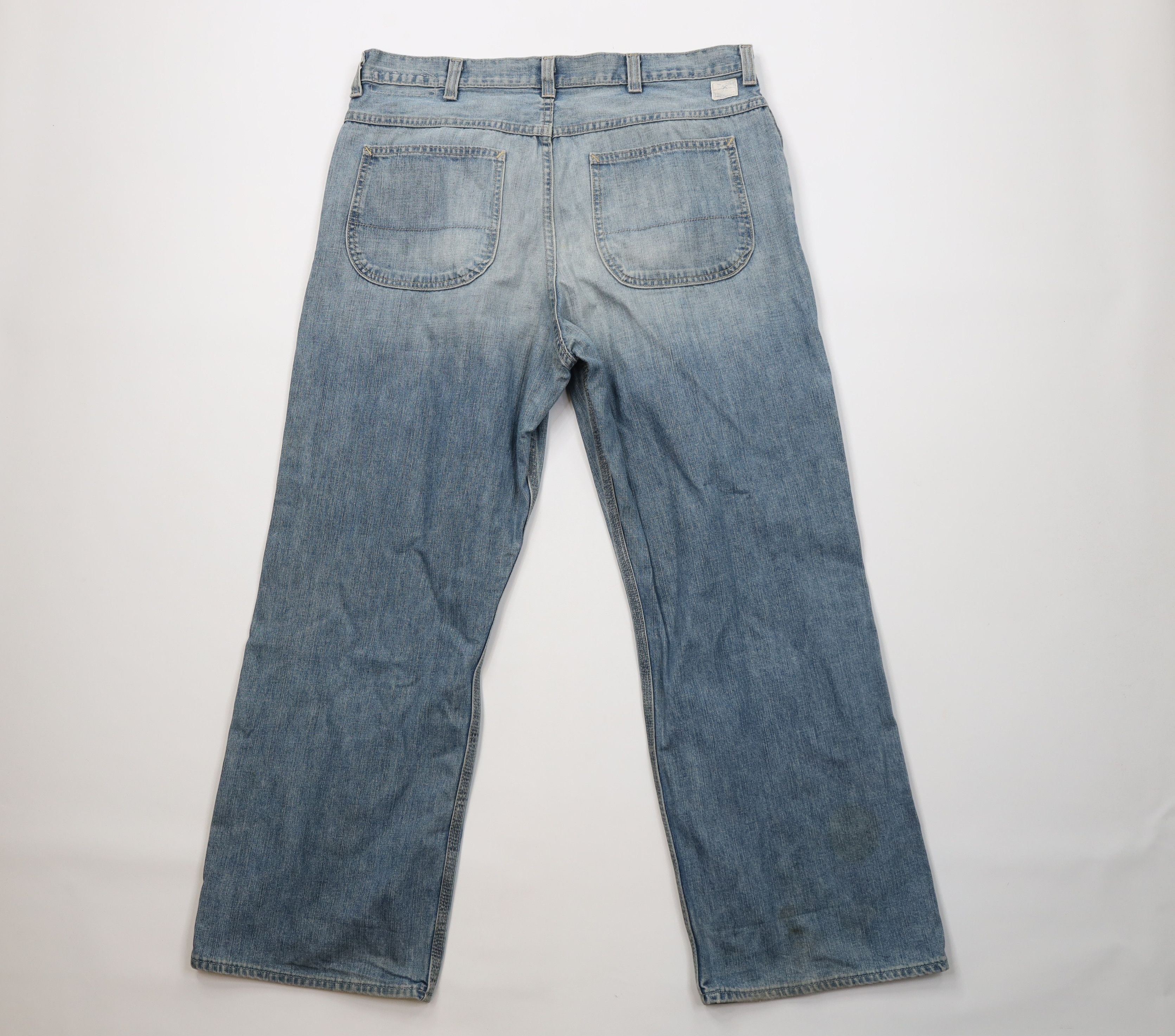 Gap Vintage Gap Wide Leg Dungaree Workwear Denim Jeans Blue Size 40" / US 18 - 11 Thumbnail