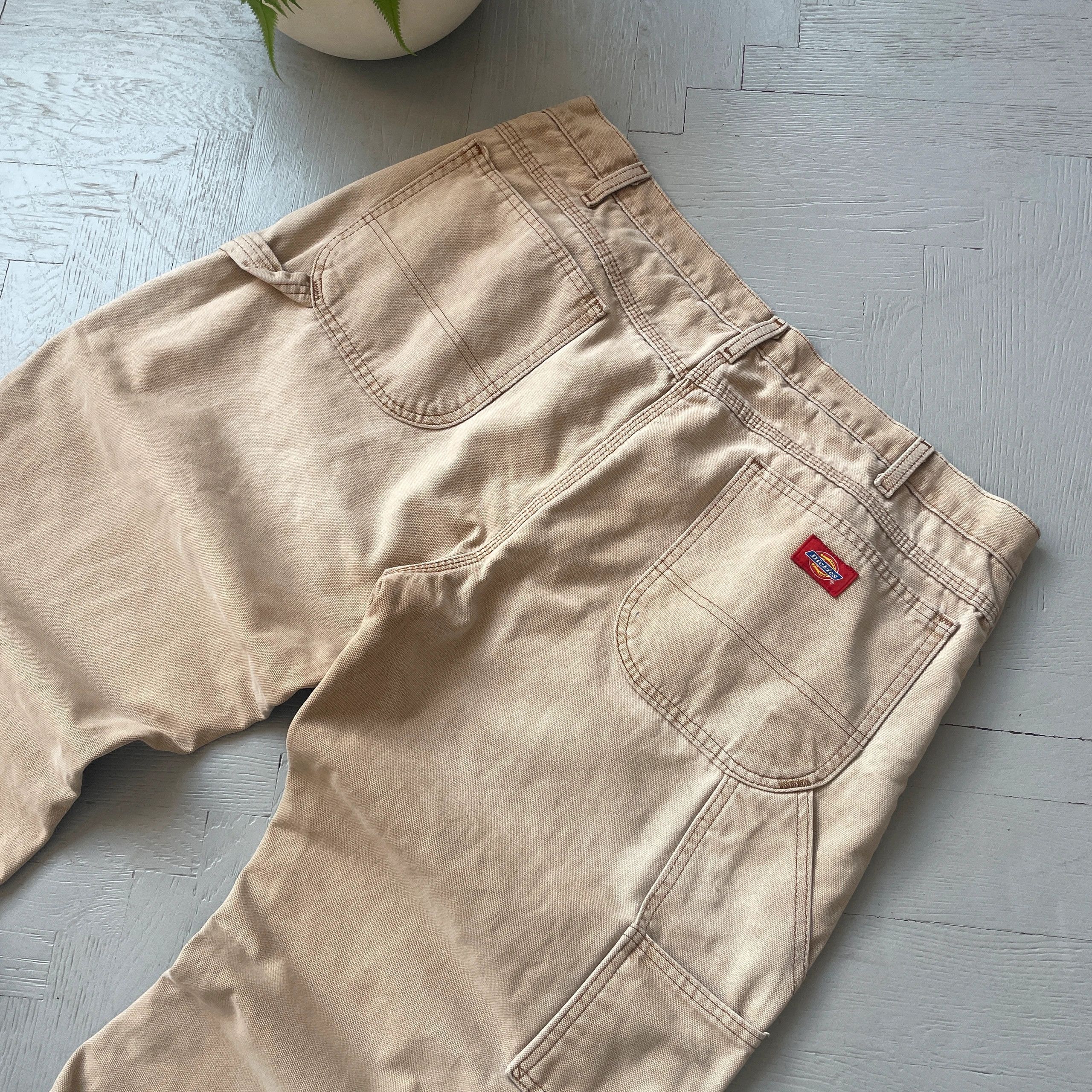 Dickies Vintage Dickies Plaid Lined Carpenter Denim Worlk Pants Size US 38 / EU 54 - 3 Thumbnail