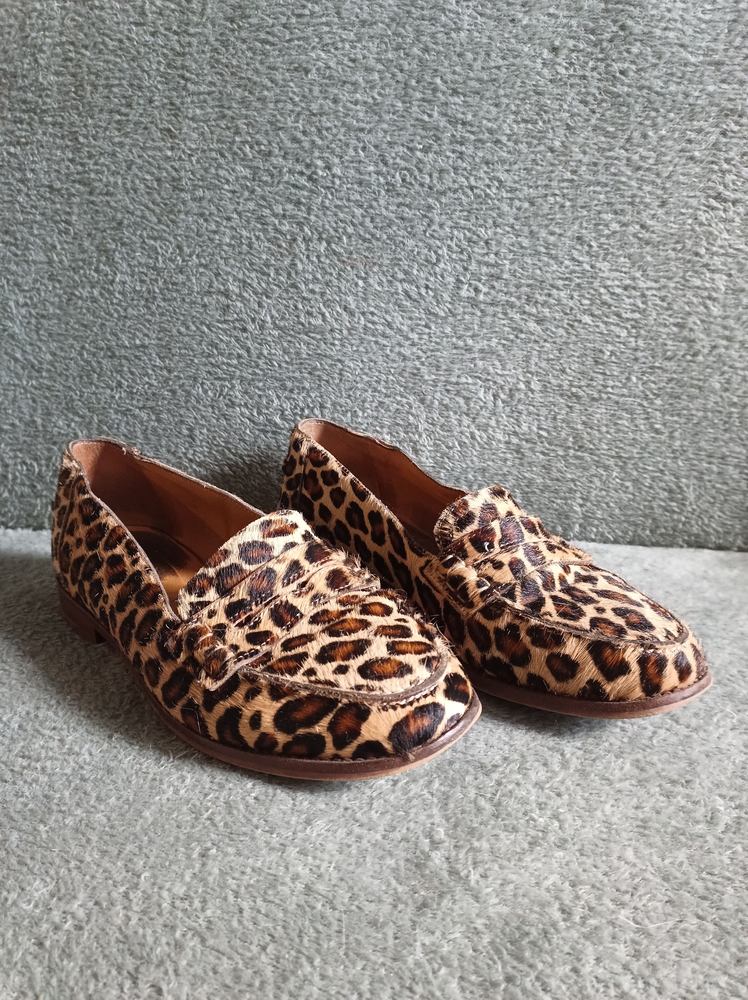 Sezane SEZANE Andrea Leopard Print Leather Loafers Shoes EU38 US7 Size US 7 / IT 37 - 4 Thumbnail