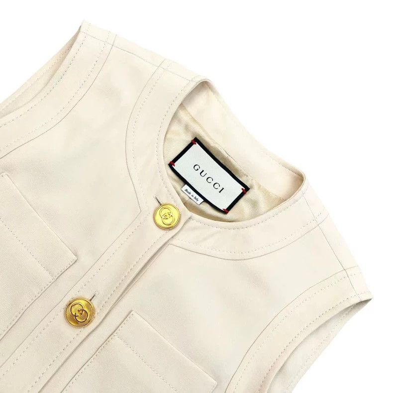 Gucci Gucci Wool double G gold buckle belt dress Size XS / US 0-2 / IT 36-38 - 3 Thumbnail
