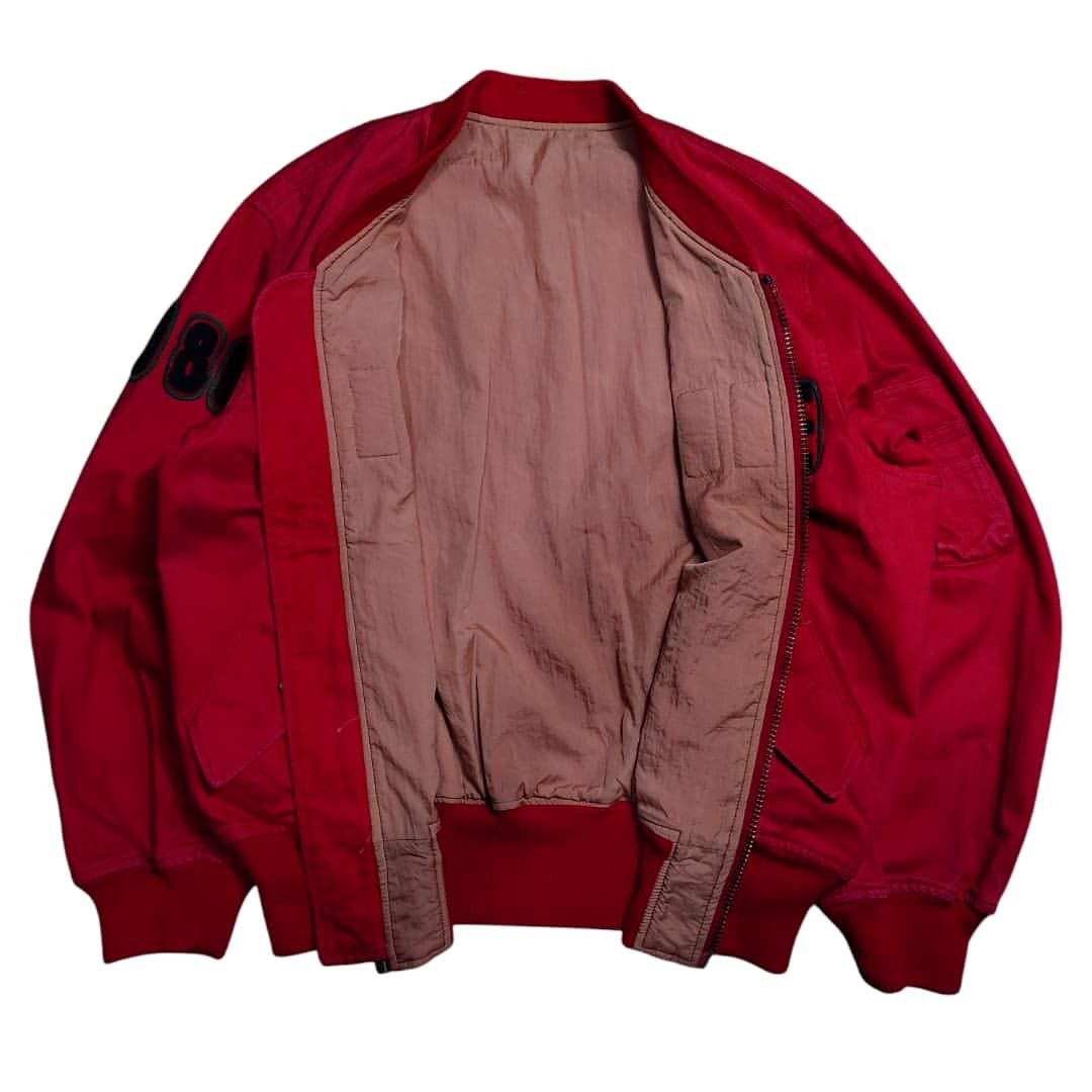 Pink House Vintage pink house red bomber Size US L / EU 52-54 / 3 - 3 Thumbnail