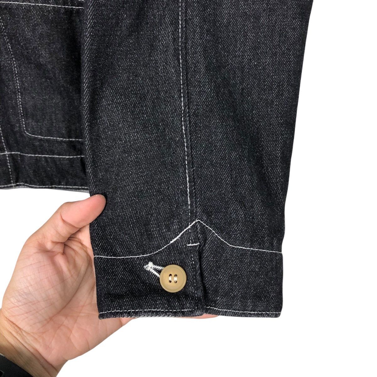 Japanese Brand 📌Vintage Denim Jacket Pou Dou Dou Trucker Issey Miyake Size US M / EU 48-50 / 2 - 16 Thumbnail