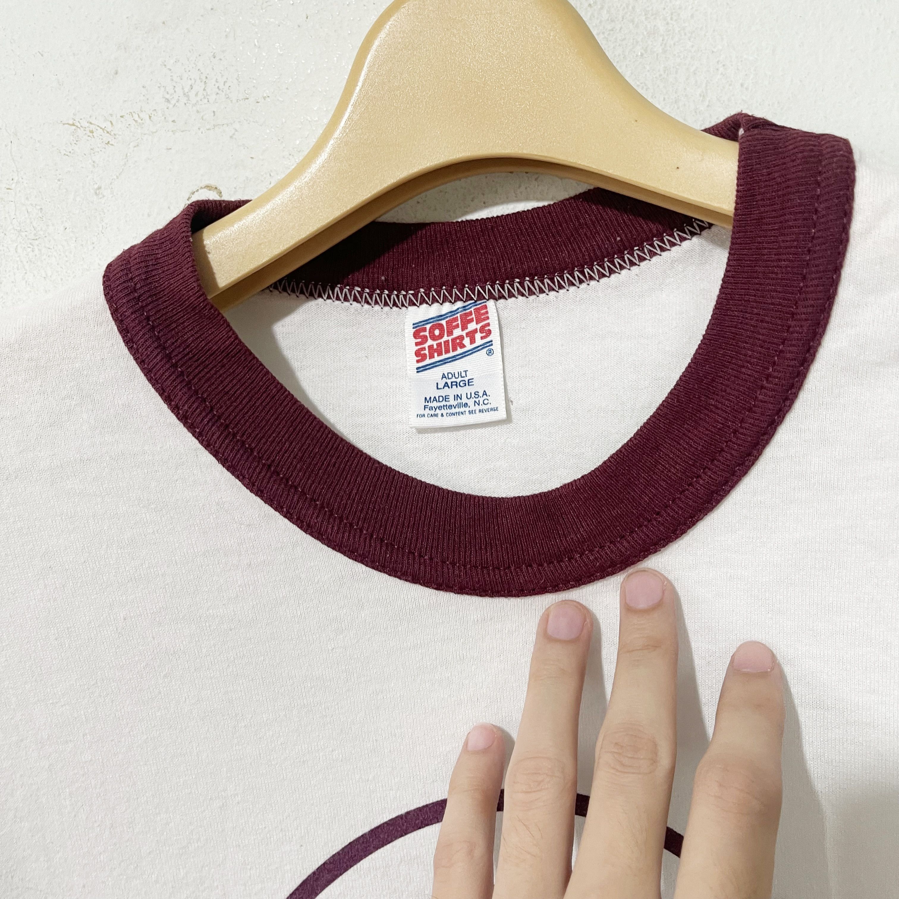 Vintage Vintage 90s B Logo Ringer Tee Size US L / EU 52-54 / 3 - 5 Thumbnail