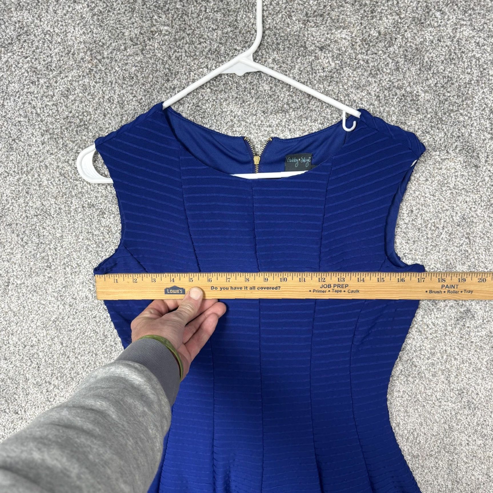 Vintage Gabby Skye Dress Sz 6 Textured Skater Feminine Chic Classic Date Night Cocktail Dress Size M / US 6-8 / IT 42-44 - 4 Thumbnail