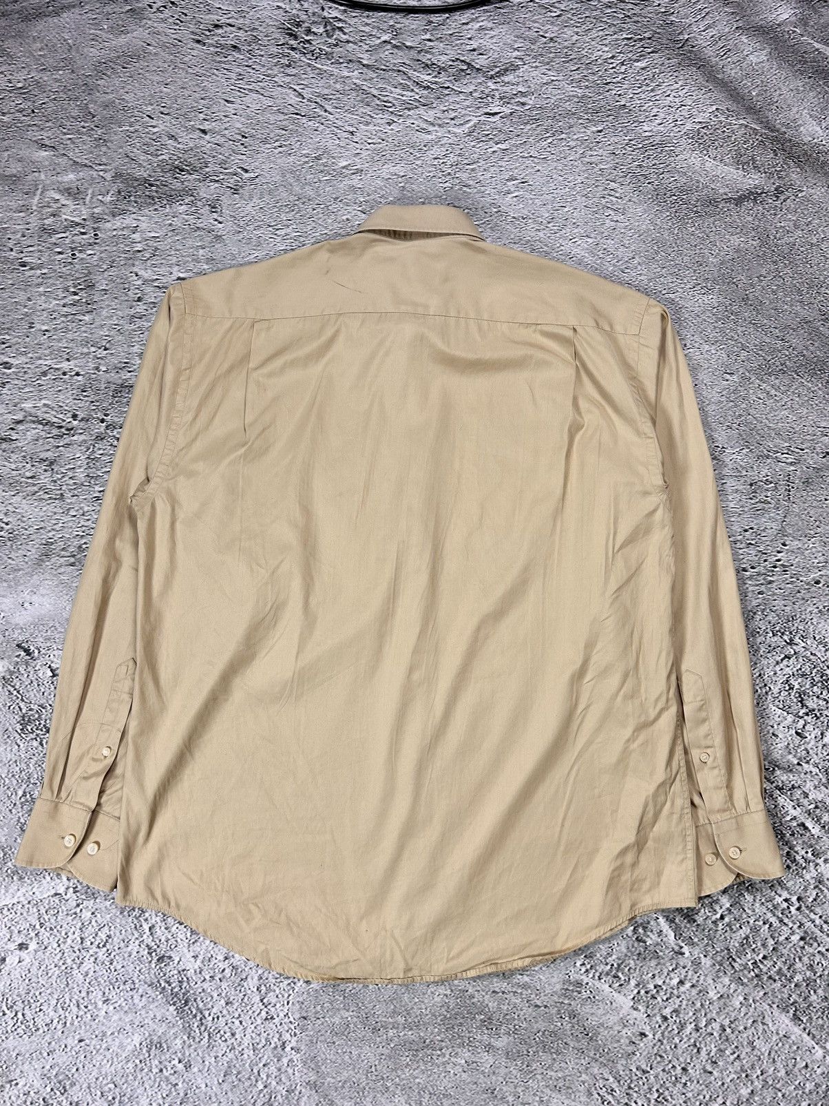 Yves Saint Laurent Yves Saint Laurent vintage beige shirt long sleeve Size US L / EU 52-54 / 3 - 5 Thumbnail