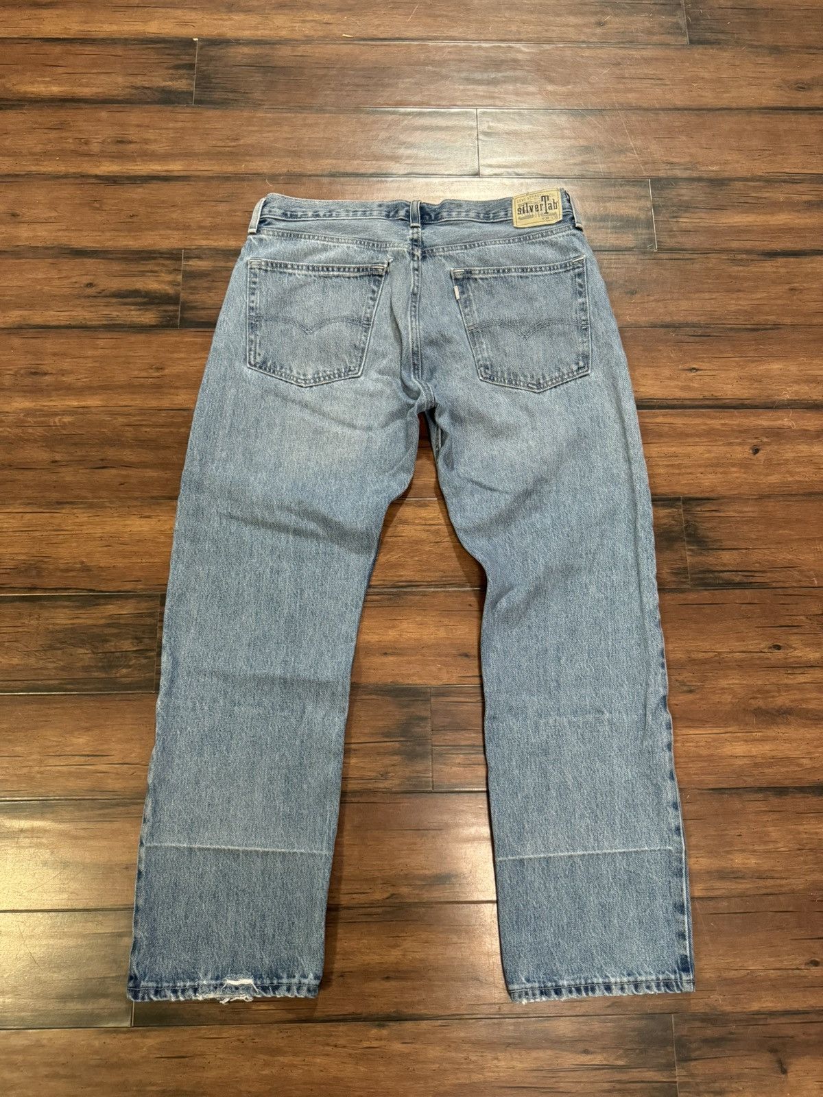 Levi's × Vintage Vintage/Y2K Light Blue Levi Silver Tab Straight jeans Size US 36 / EU 52 - 5 Thumbnail