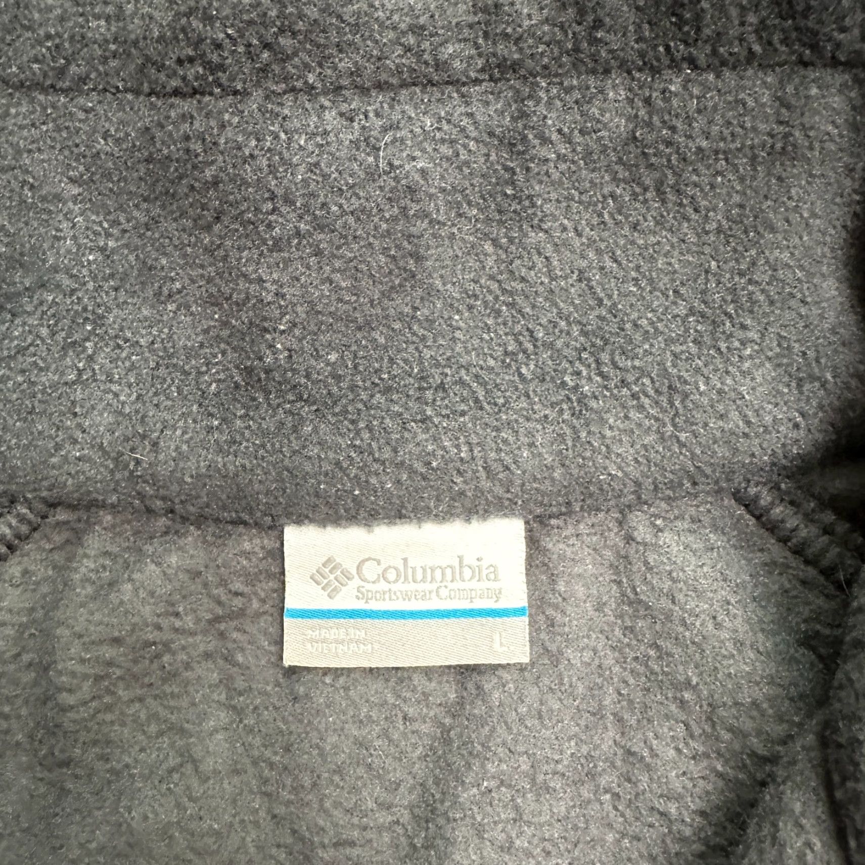 Vintage Columbia Jacket Mens Large Black Full Zip Fleece Benton Springs Outdoor Pockets Size US L / EU 52-54 / 3 - 4 Thumbnail