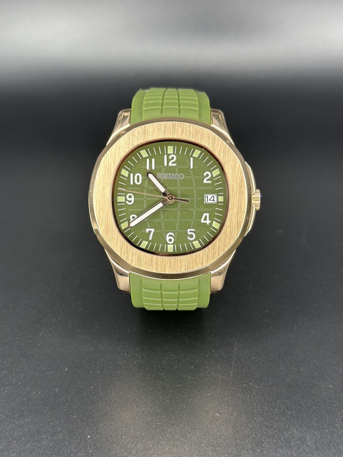 Seiko Custom 42mm Seiko Watch Olive Green, exhibition Back Size ONE SIZE - 1 Thumbnail