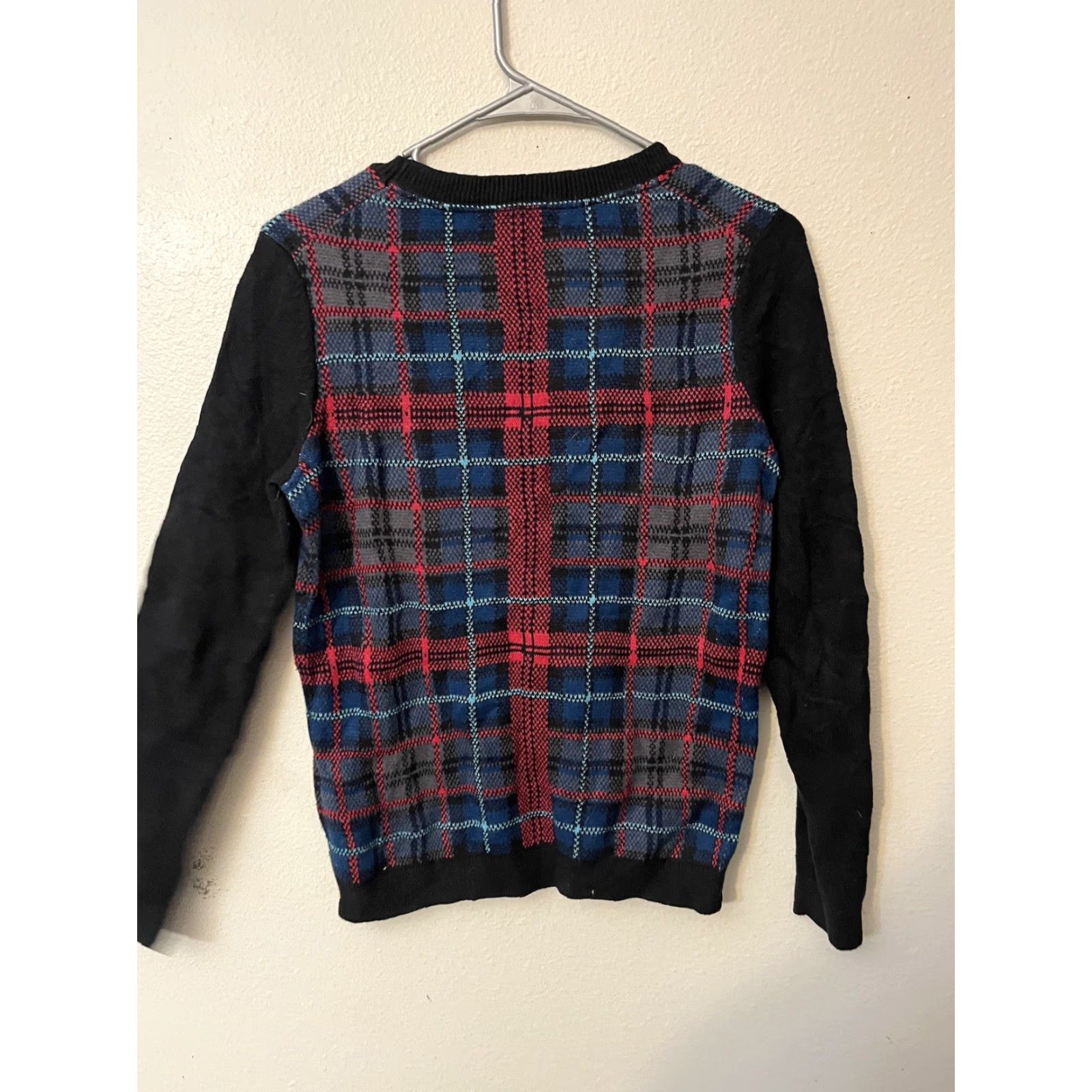 Tommy Hilfiger Tommy Hilfiger Sweater Plaid Scoop Neck Women Size S Black Womens Size S / US 4 / IT 40 - 3 Thumbnail